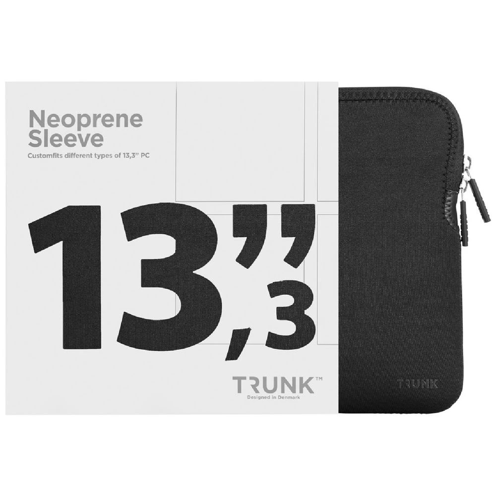 1 TRUNK Neoprene Laptop Sleeve 13.3" Black, 1 of 6
