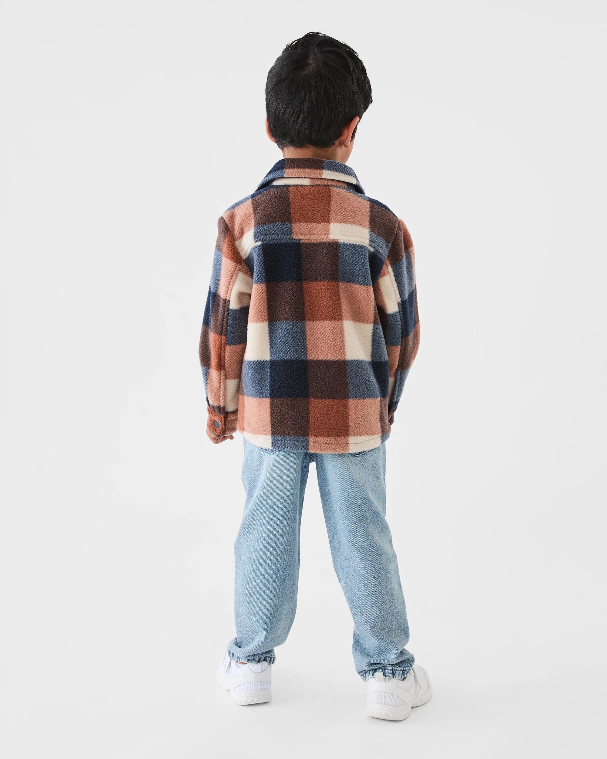 7 Cosy Shacket Blu Check, 7 of 7