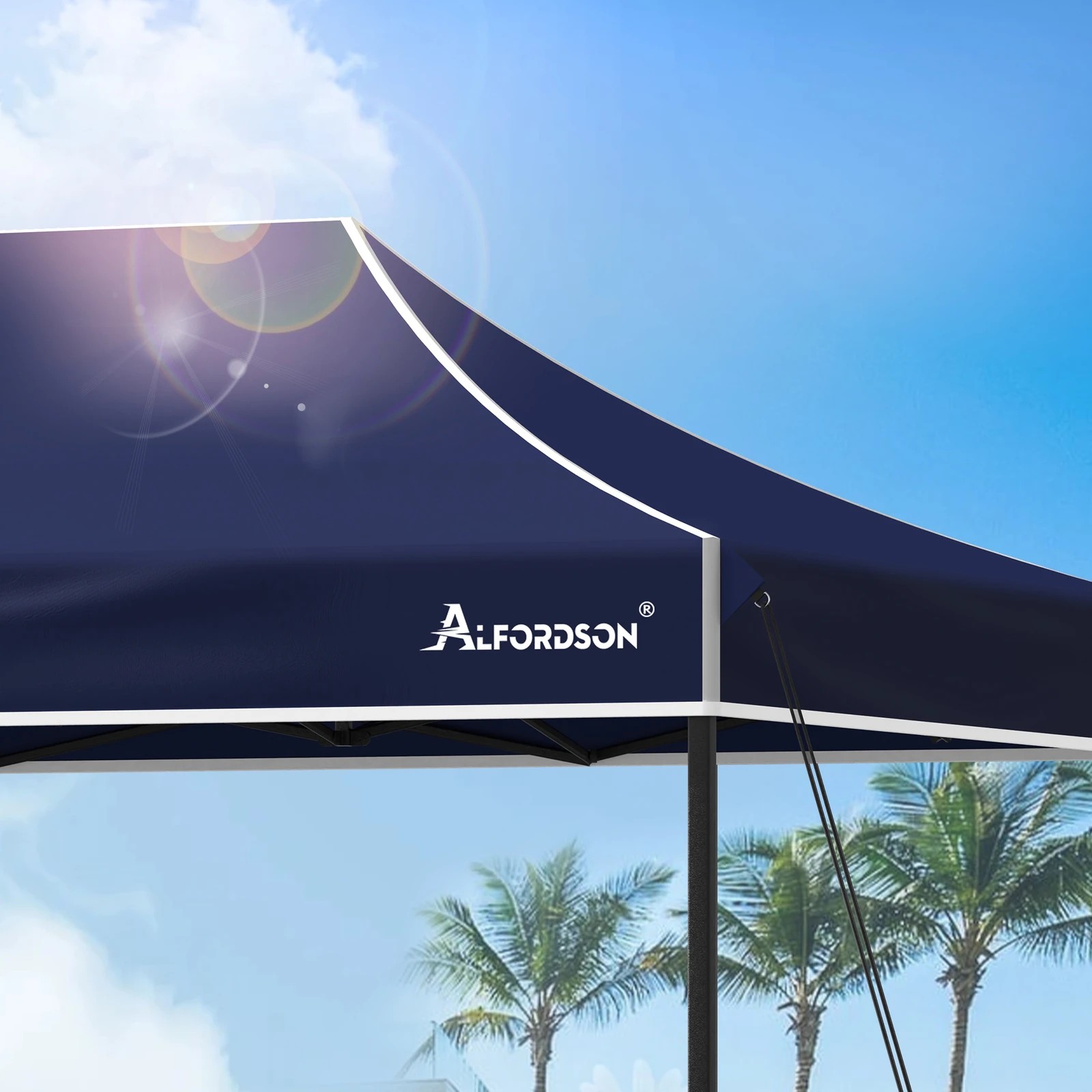 5 Alfordson Gazebo 4.5x3m Pop Up Marquee 600D Oxford Folding Outdoor Tent - Blue, 5 of 10