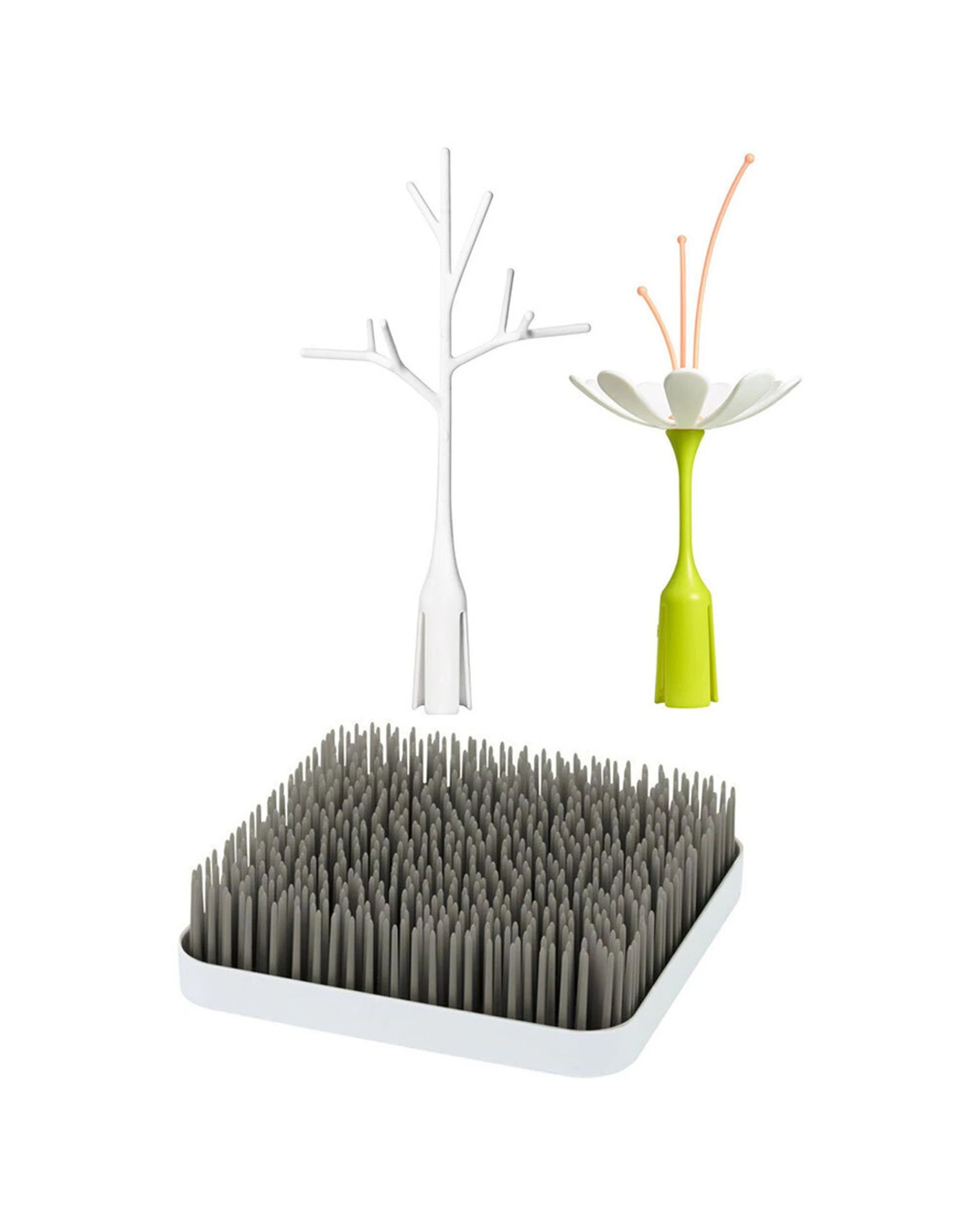 1 Boon Grass Counter Top Drying Rack w/ Boon Stem/Twig Bottle Accessory 2PK 27cm - Multi, 1 of 5