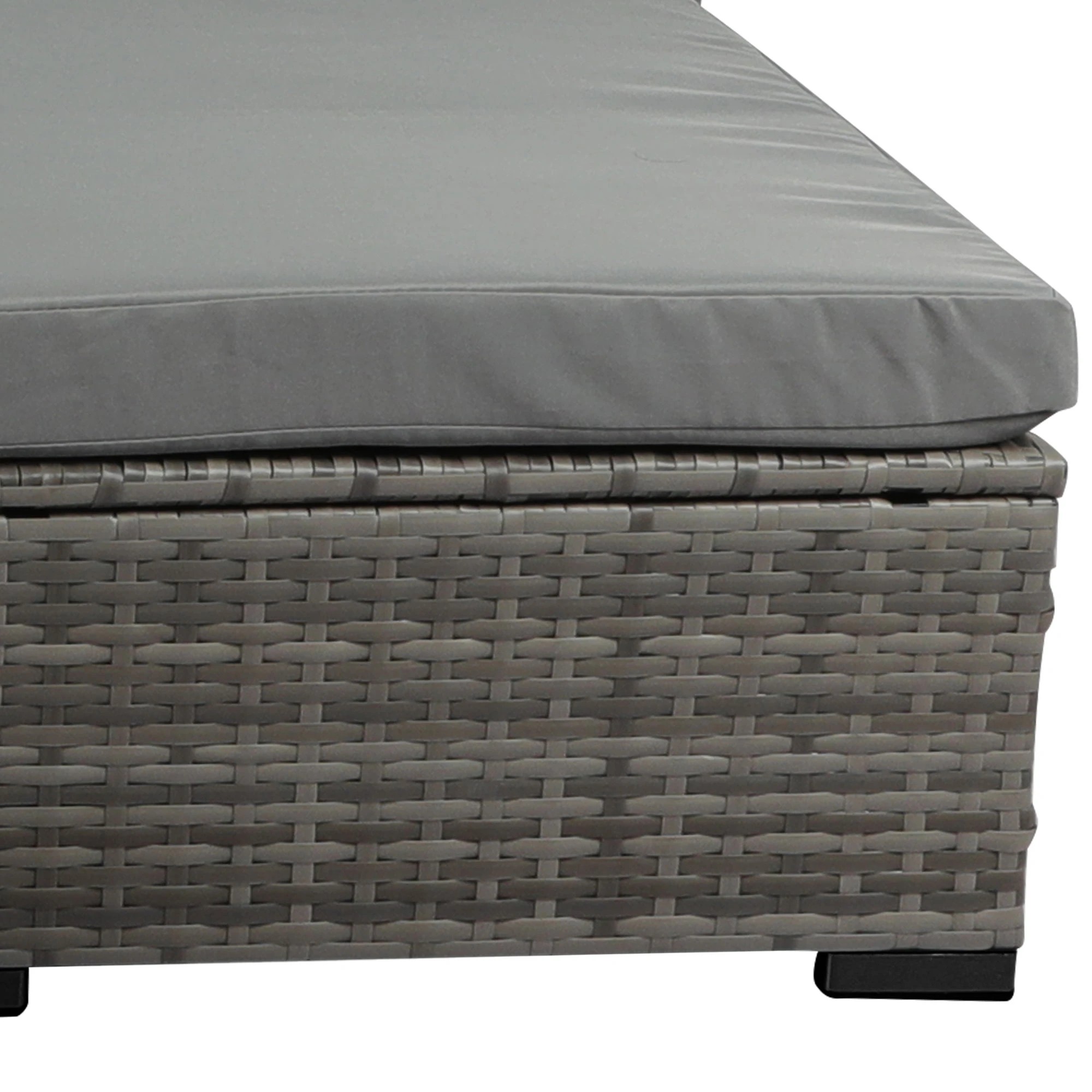 6 Levede 5-Piece Outdoor Sofa Set with Chairs & Tempered Glass Table, UV Resistant - Grey, 6 of 8