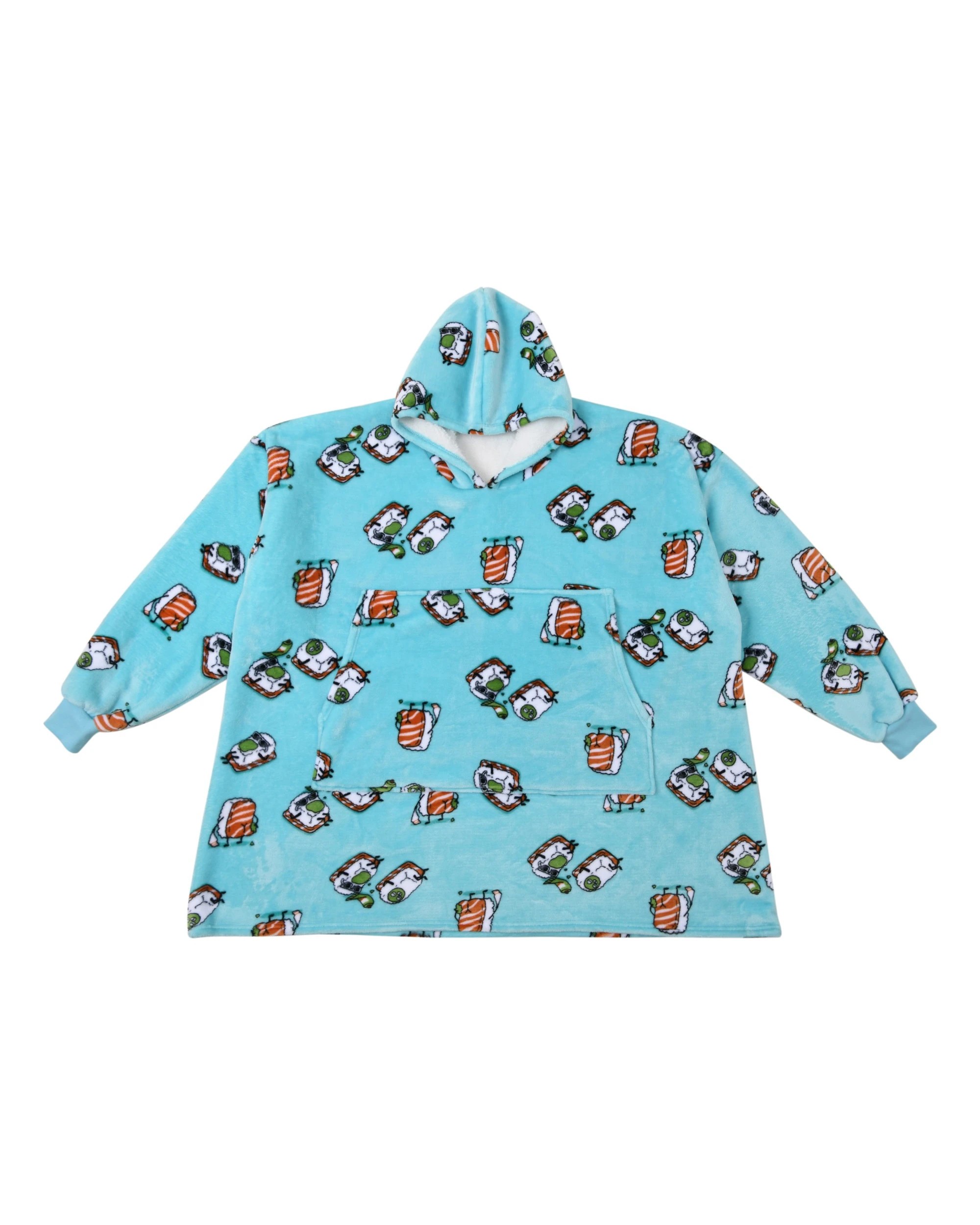 2 UGGO WEAR Giant Hoodie Wassupb Adult - ONE SIZE - Teal, 2 of 7