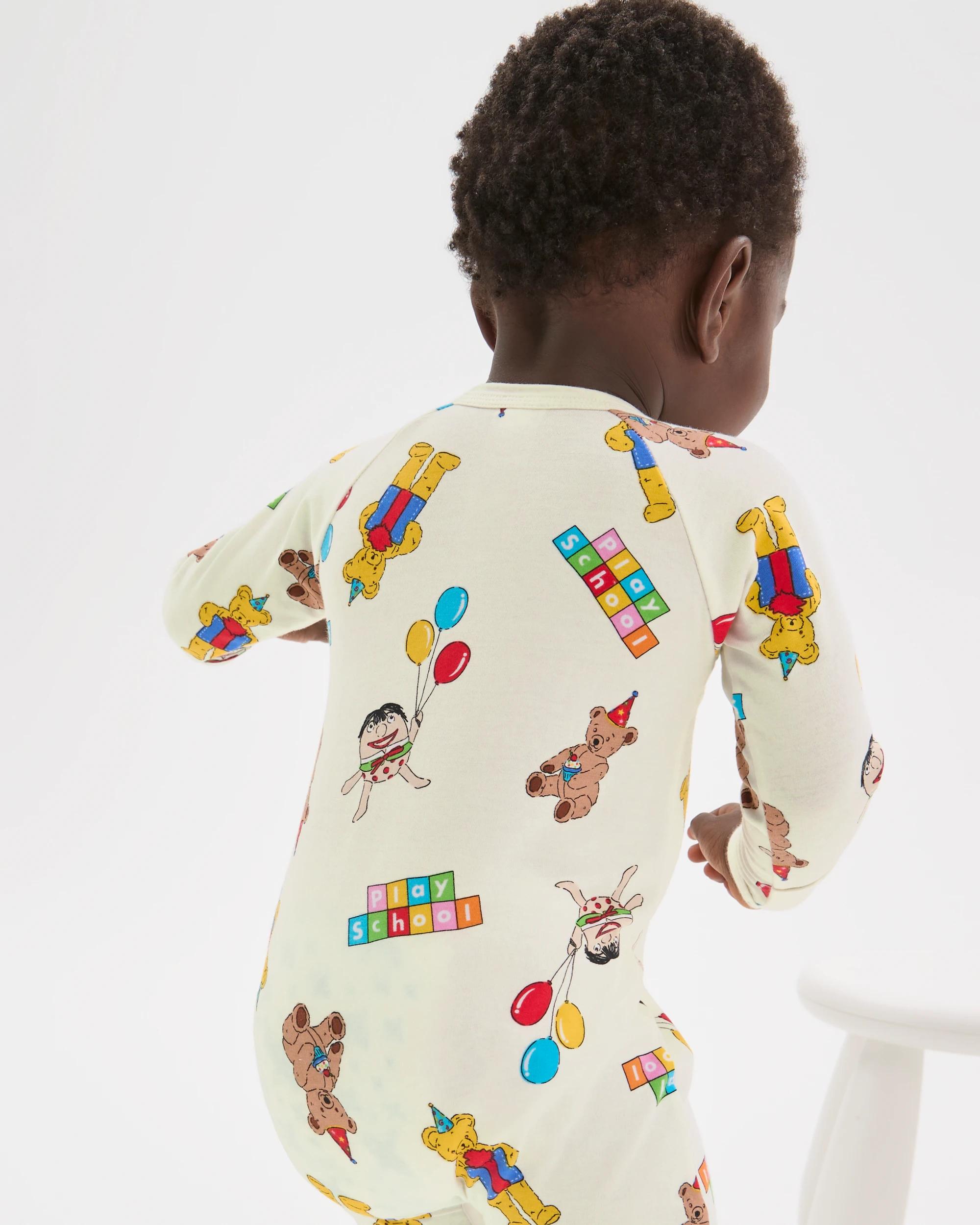 2 Bonds Playschool Baby Zip Wondersuit Coverall PLAYSCHOOL PRINT HUZ, 2 of 6