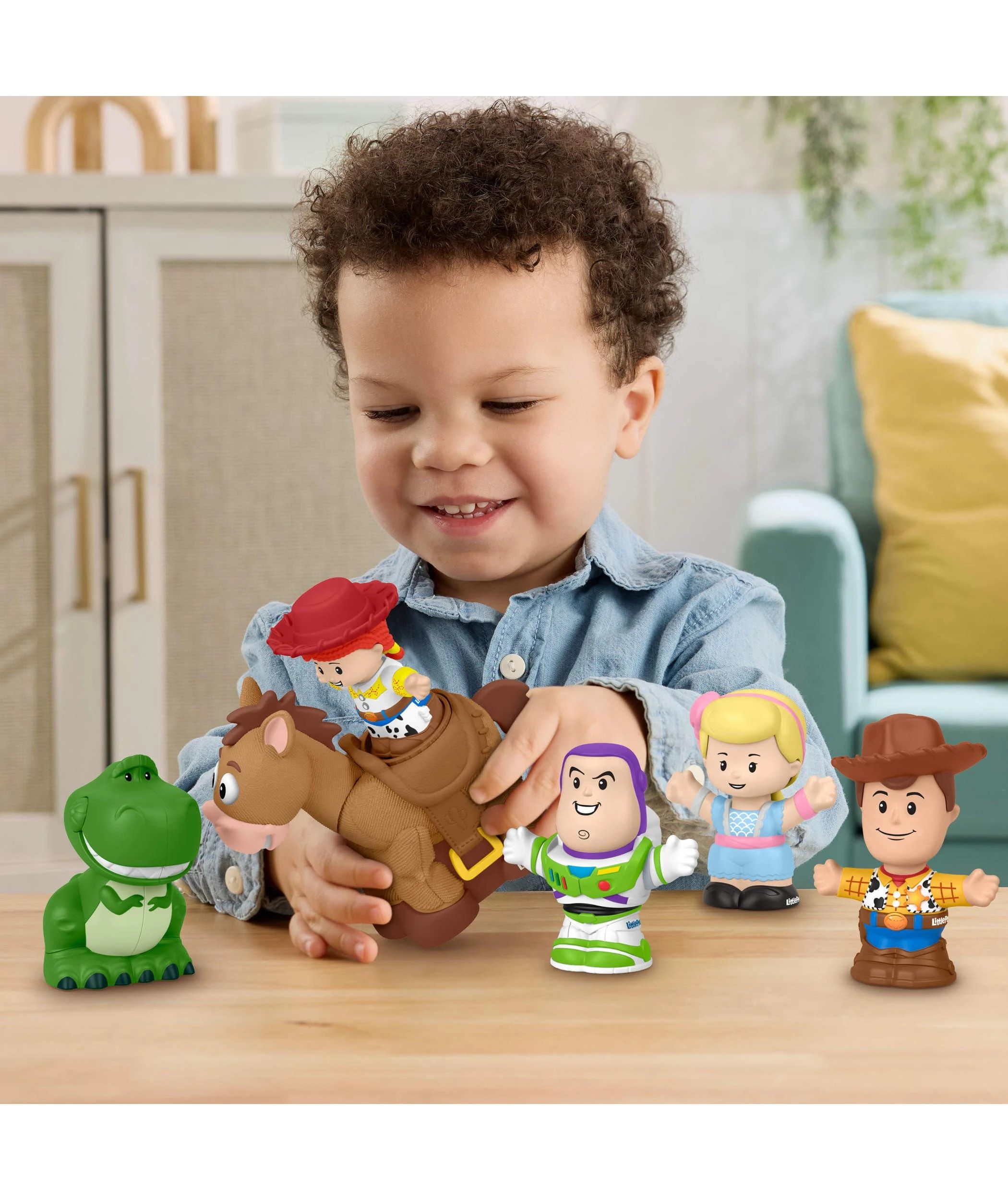 5 Fisher - Price Little People Disney Pixar Toy Story Bobbin’ Bullseye & Jessie Figure Set - Multi, 5 of 6