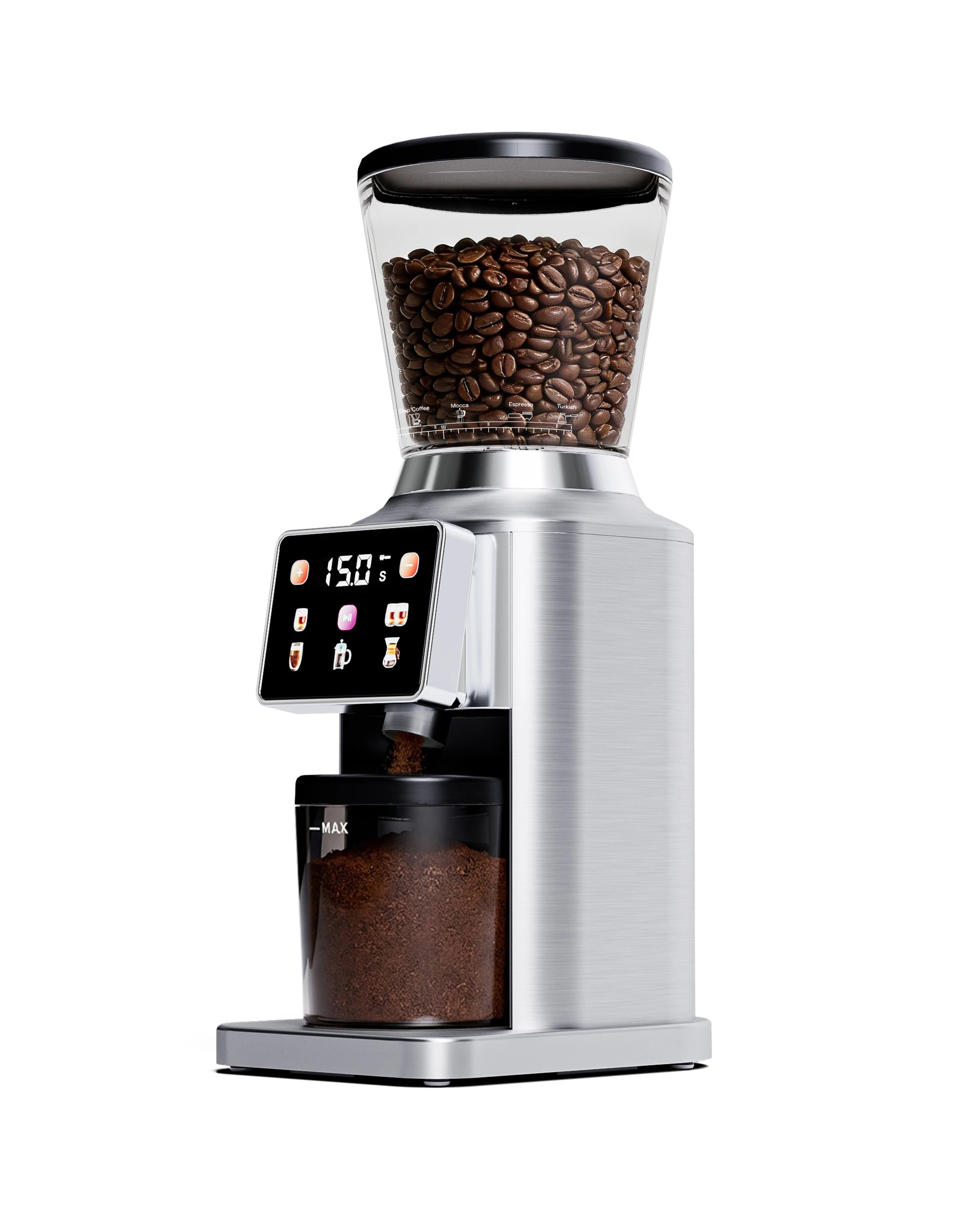 5 Advwin Conical Burr Coffee Grinder - Silver, 5 of 6