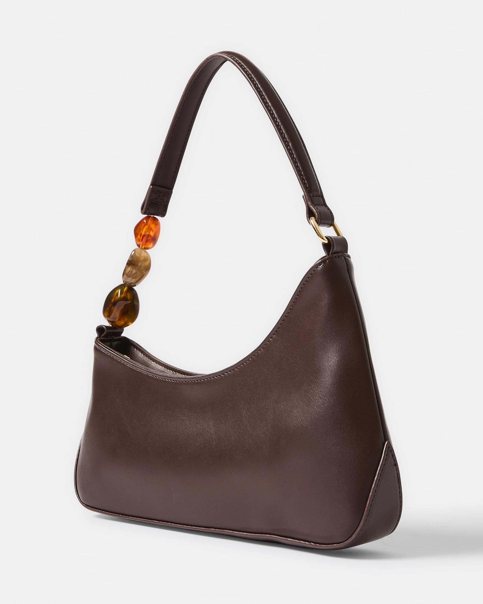 2 Curved Shoulder Bag Choc Plum, 2 of 4