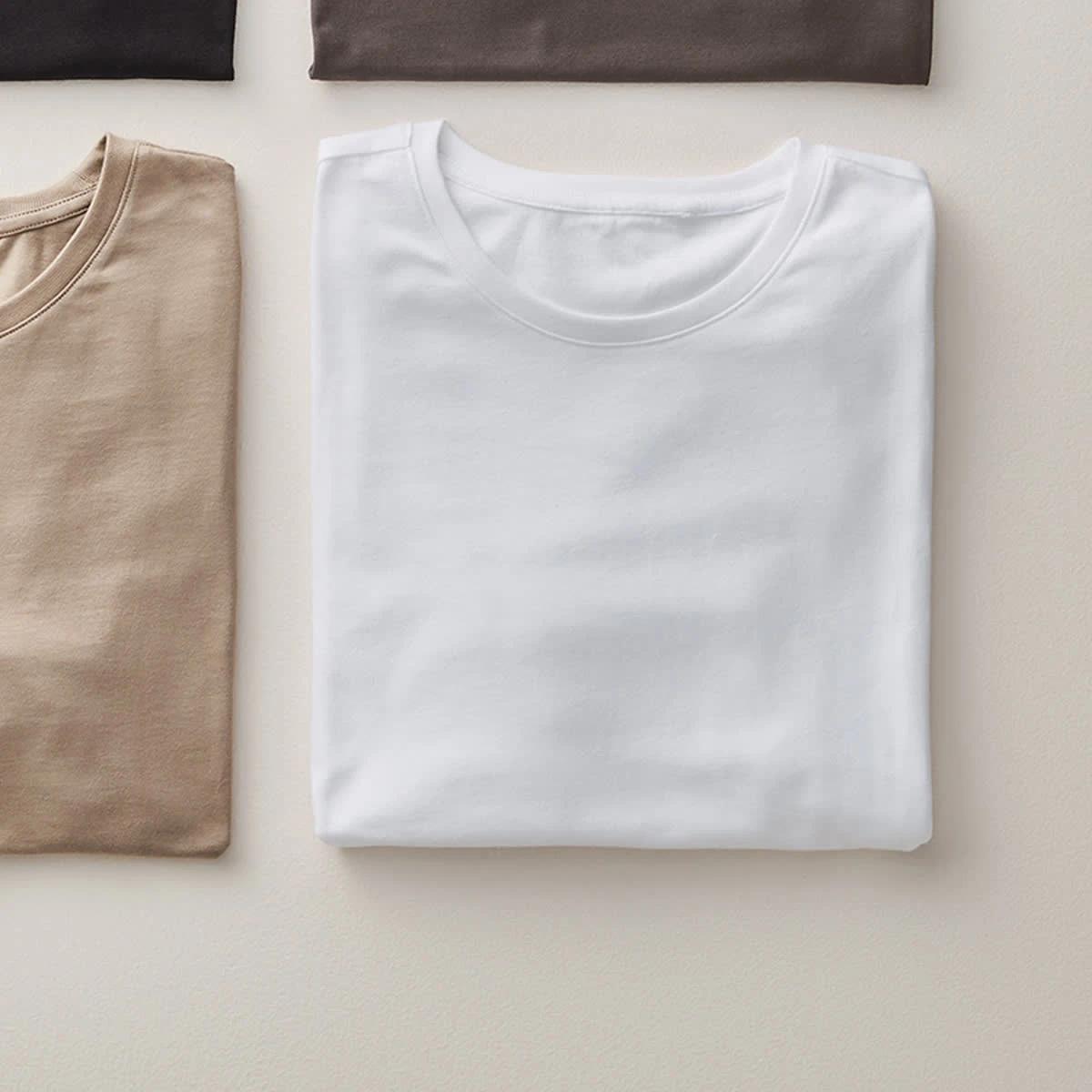 10 Australian Grown Cotton Crew Neck T-shirt WHITE, 10 of 10