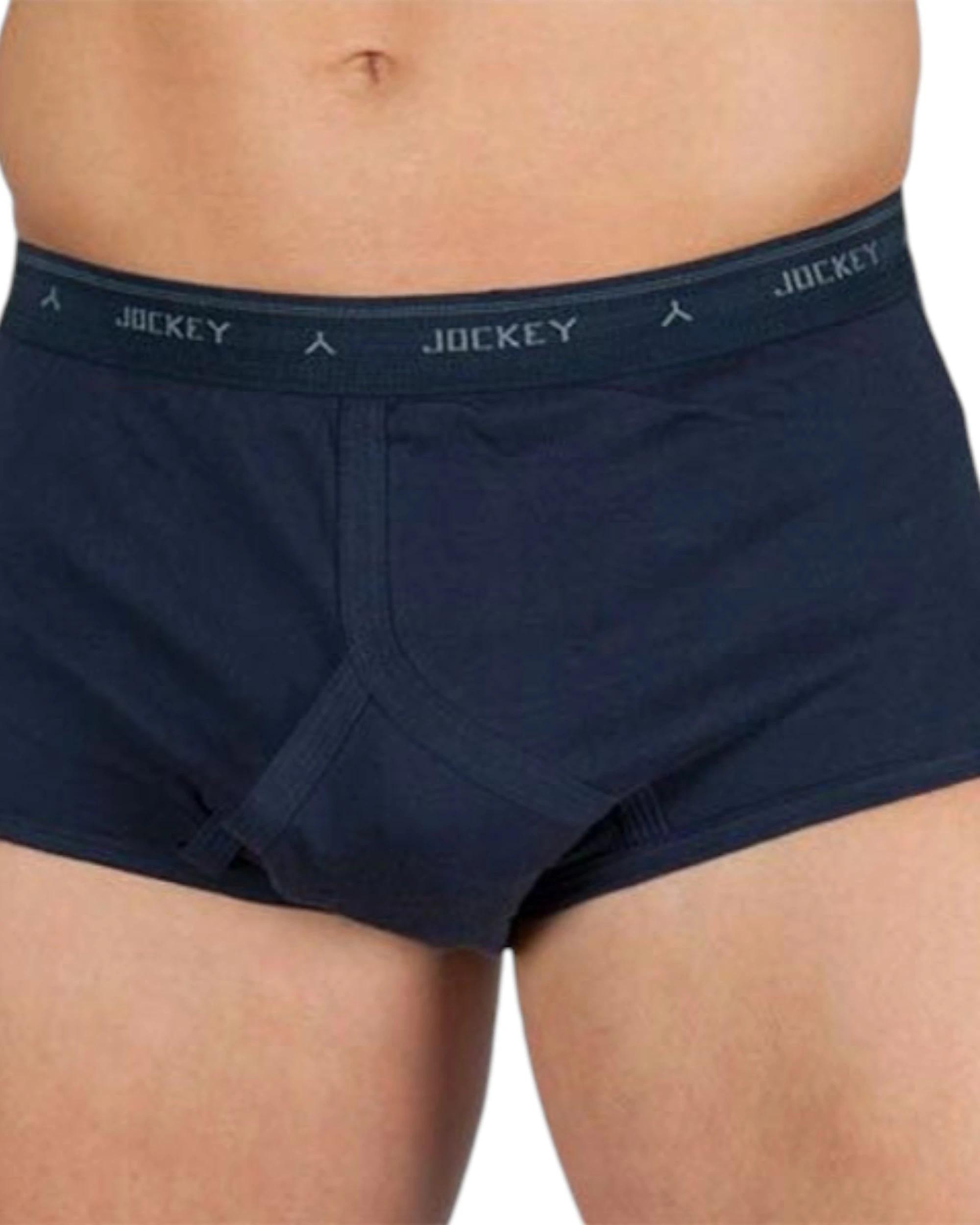 1 Jockey Mens Y-Front Navy Underwear Briefs Trunks NAVY, 1 of 4