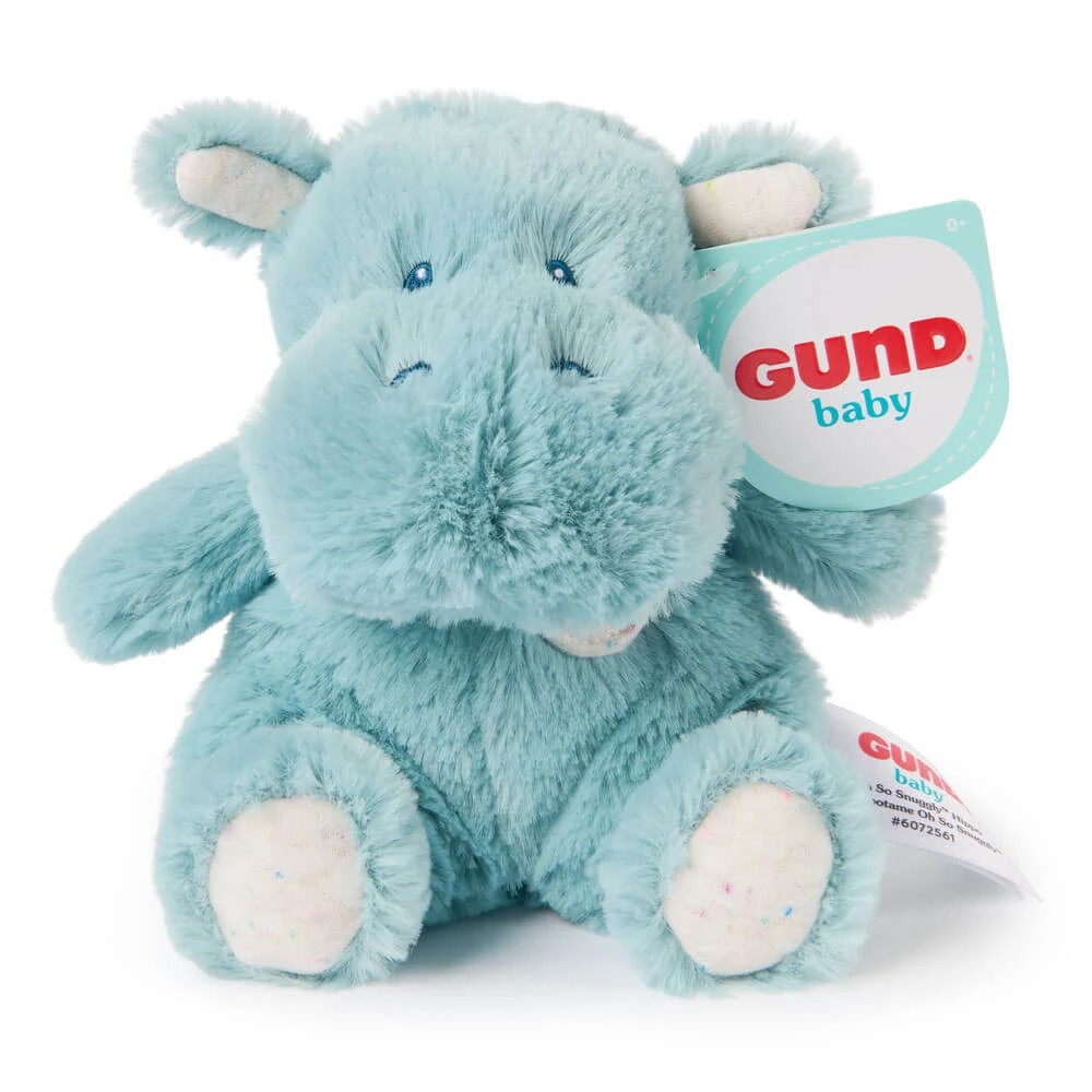 1 GUND - Oh So Snuggly Littles: Hippo, Soft Toy, Plush, Birth+, 1 of 3