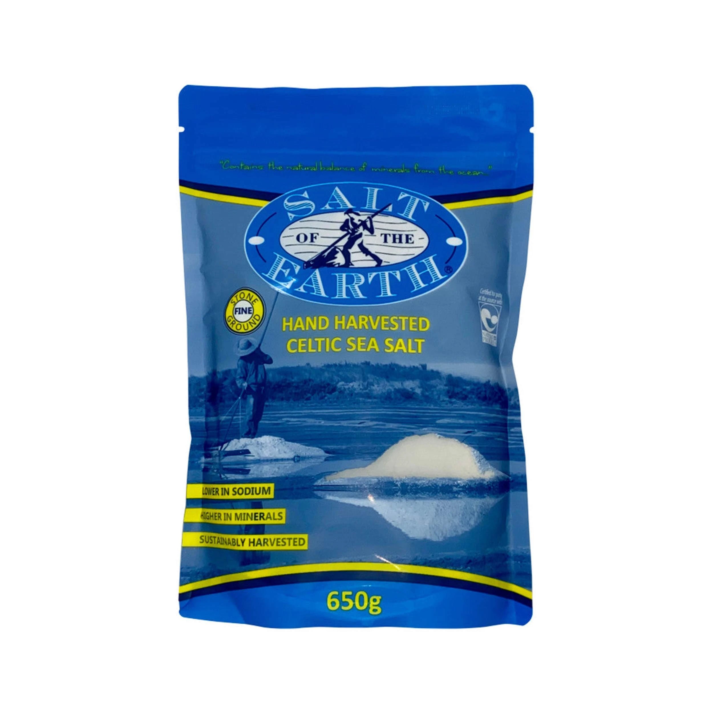 3 Salt Of The Earth Hand Harvested Celtic Sea Salt Fine 650g, 3 of 3