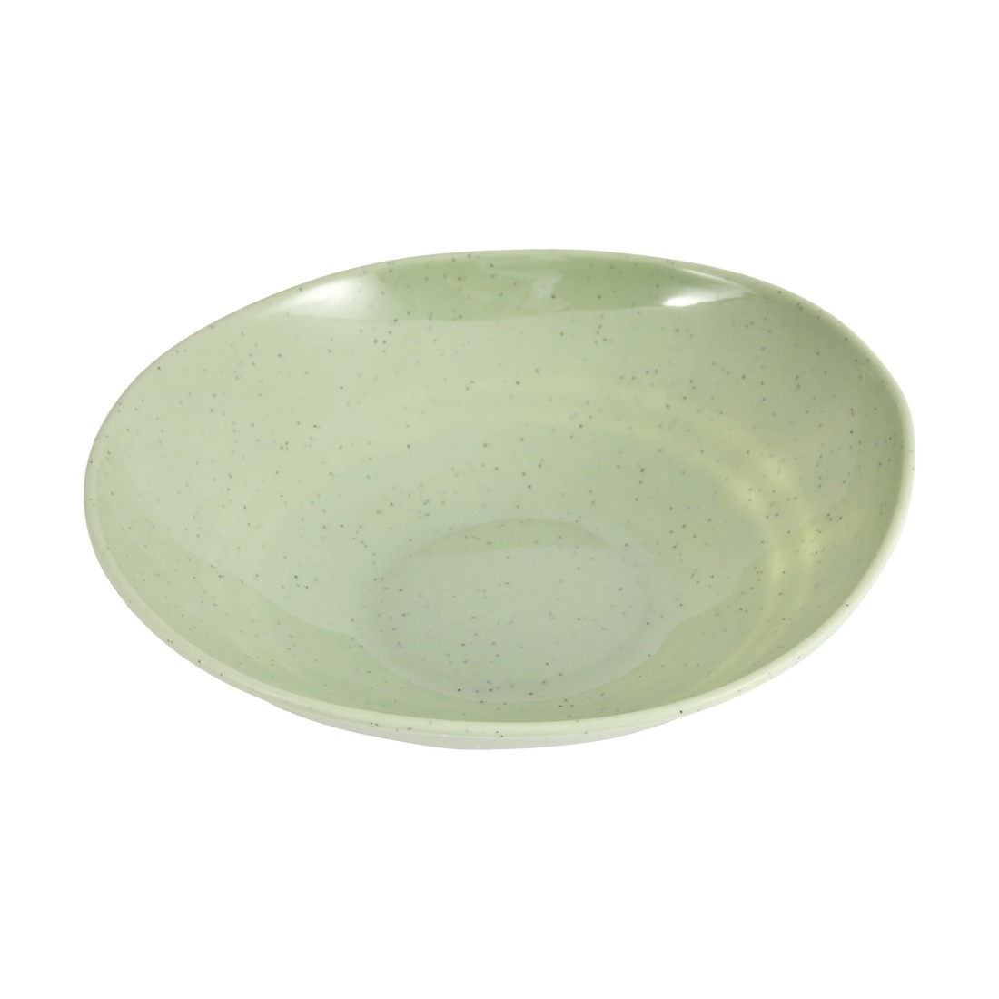 1 Green Glazed Look Salad Bowl, 1 of 4
