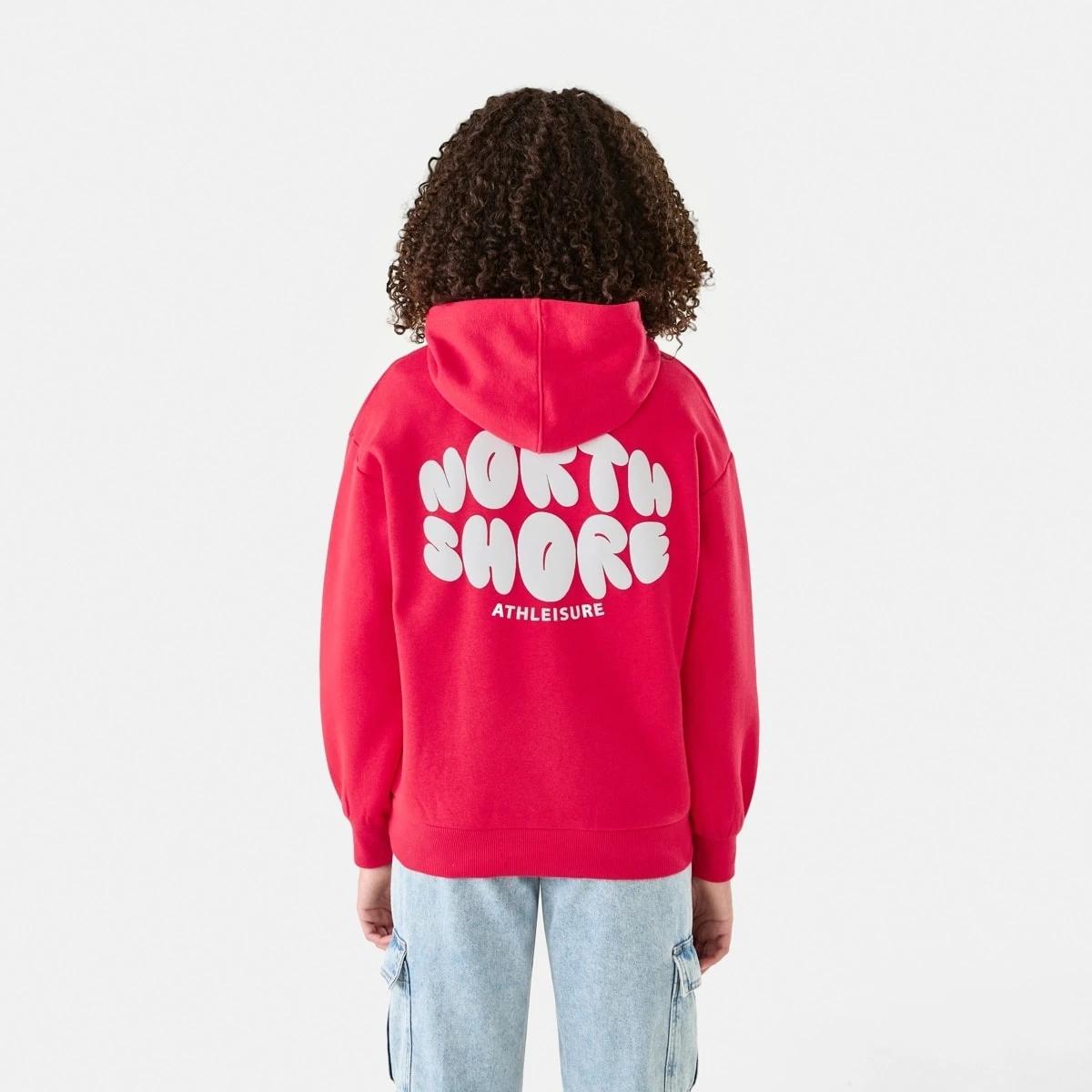 2 Oversized Hoodie Red Slogan, 2 of 9