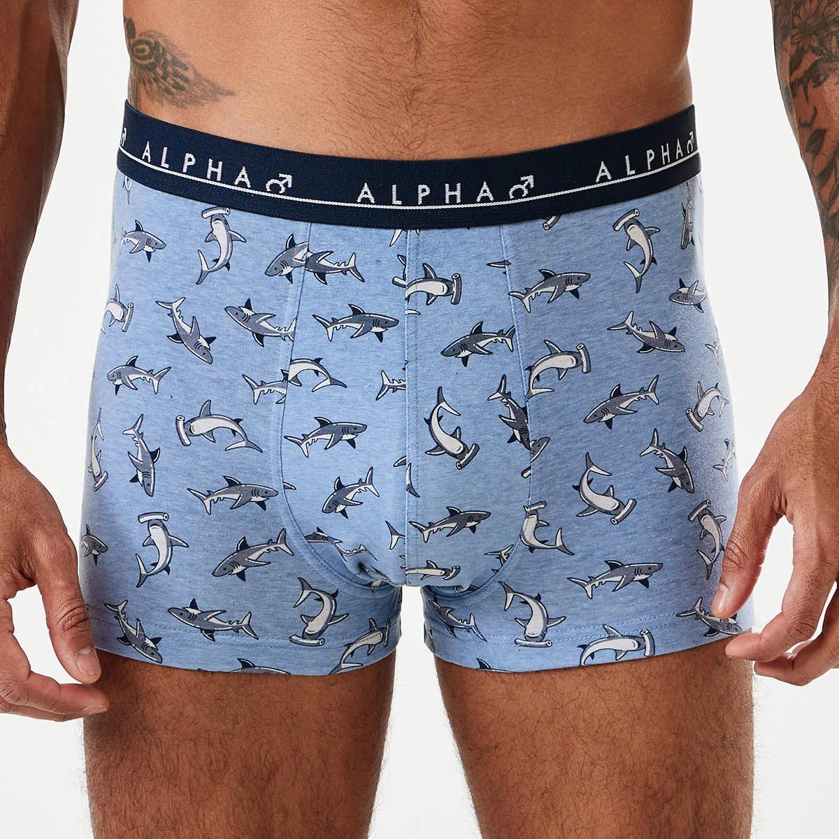 3 7 Pack Printed Trunks MARINE LIFE, 3 of 10