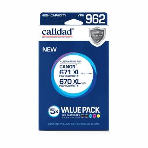 5 Pack Calidad High Capacity VPH 962 Ink Cartridges