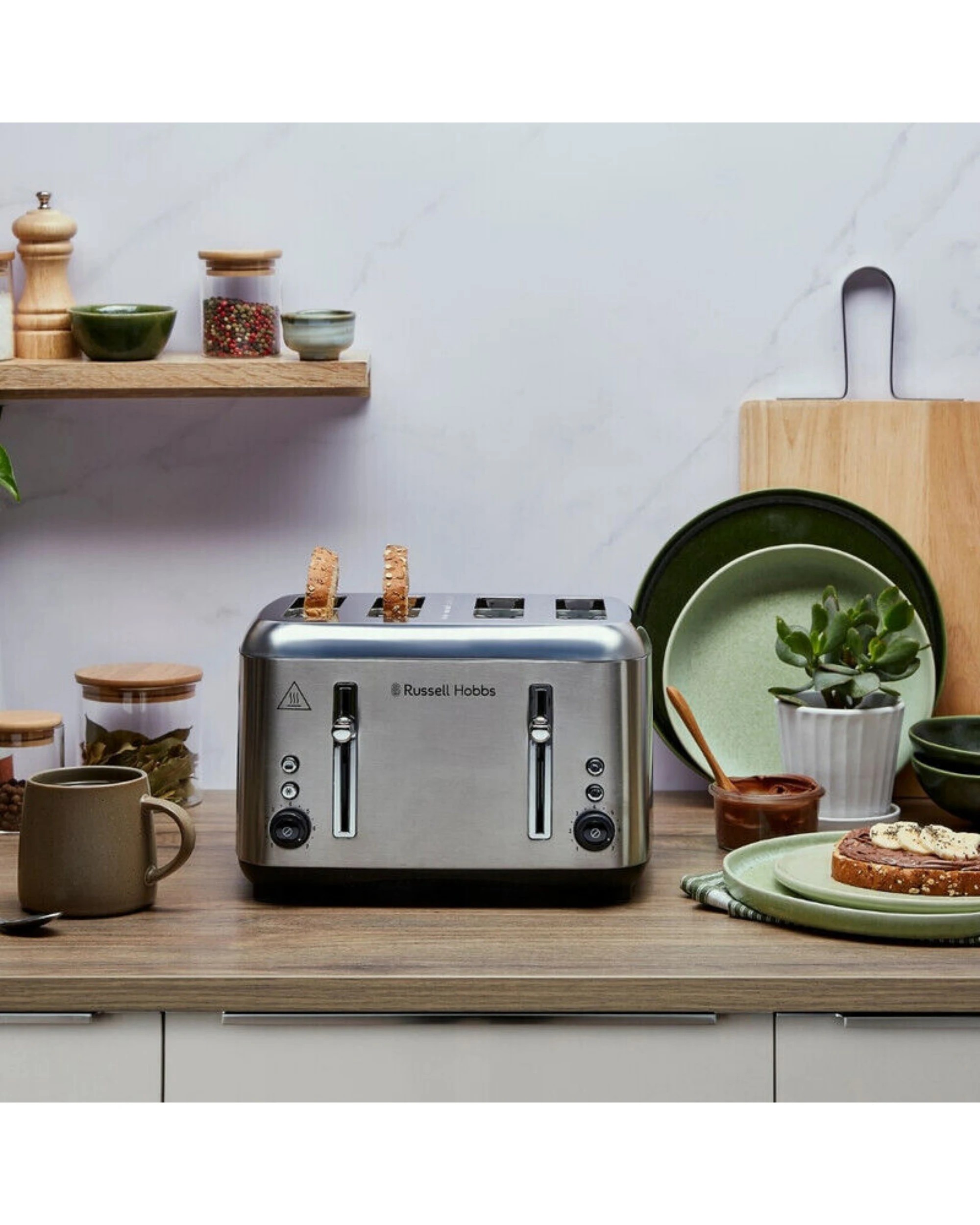 3 Russell Hobbs Addison Digital 4 Slice Toaster - Stainless Steel, 3 of 3