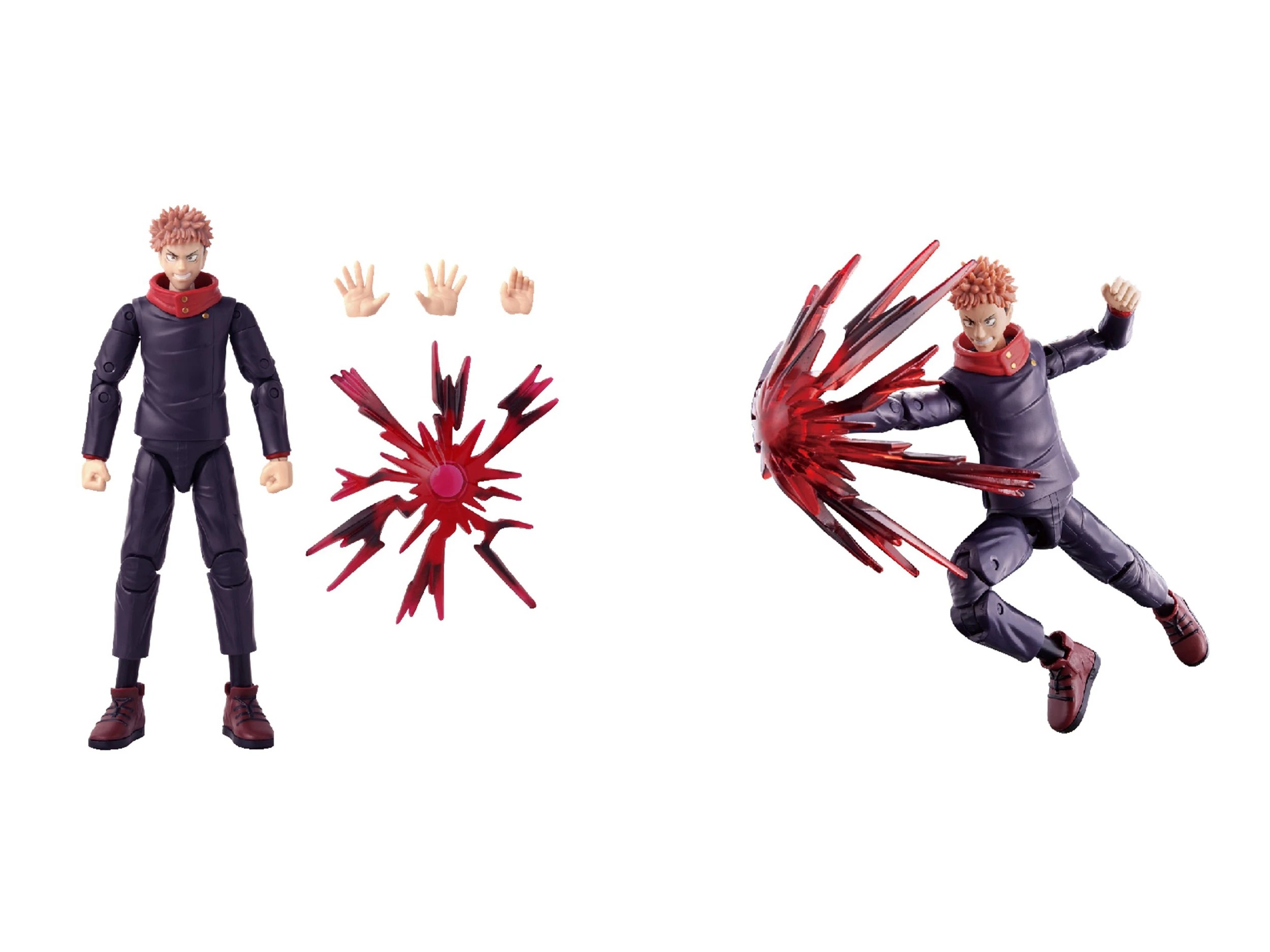 2 Anime Heroes Jujutsu Kaisen Action Figure - Yuji Itadori - Black Flash - Multi, 2 of 3