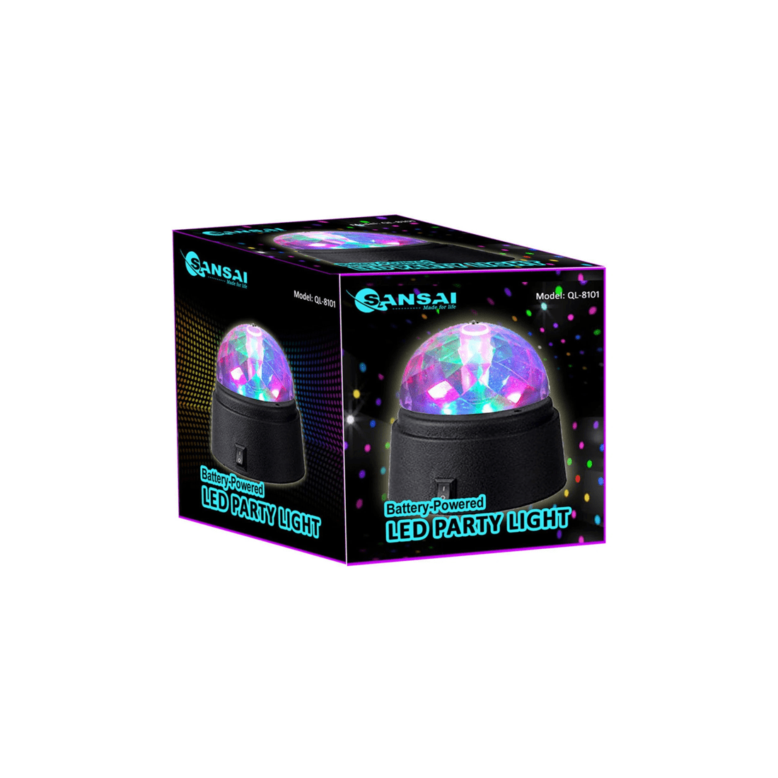 2 Sansai Battery Powered Mini Led Party Disco Light Spinning/rotating Indoor 9cm
 - Multi, 2 of 2