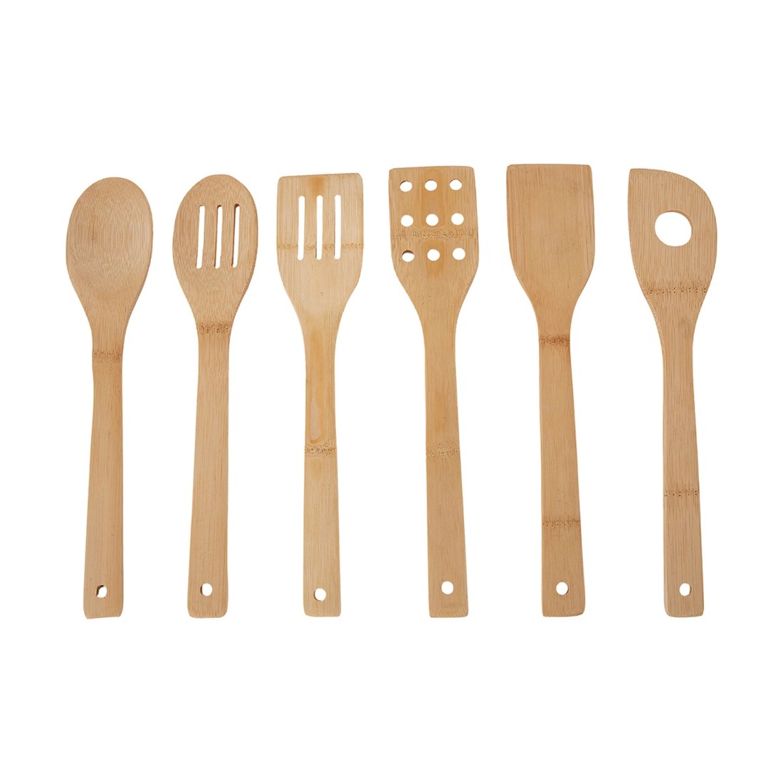 1 6 Pack Bamboo Utensils, 1 of 10