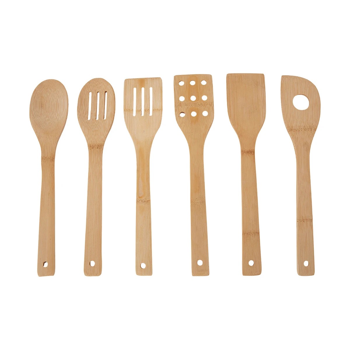 1 6 Pack Bamboo Utensils, 1 of 10