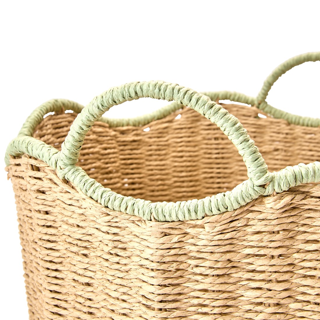 2 Round Wavy Basket - Large, Beige, 2 of 6