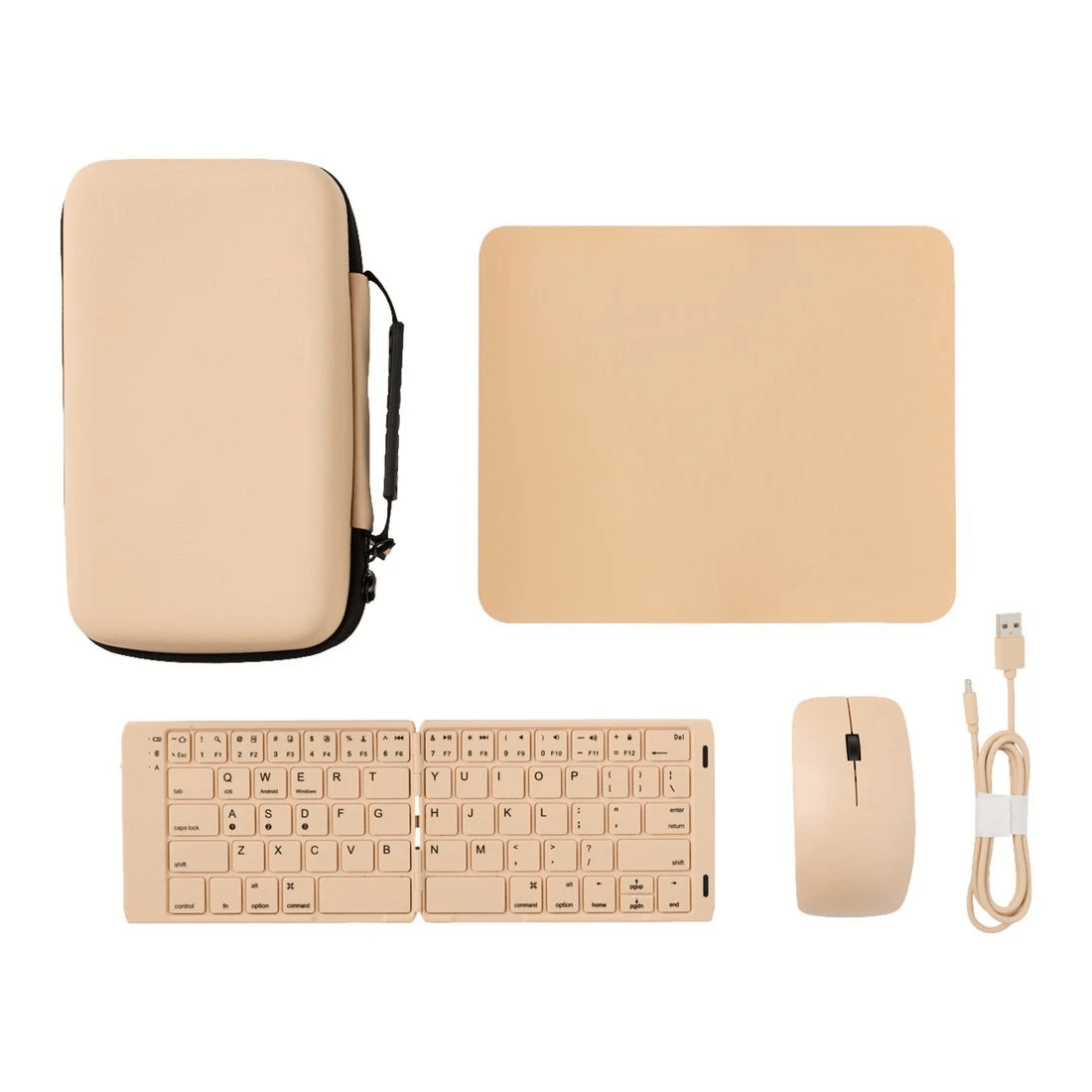 4 Otto On The Go Mouse and Keyboard Travel Pack Tan, 4 of 5