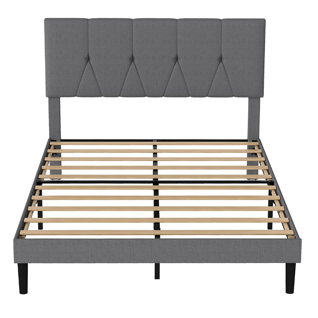 2 Levede Double Size Bed Frame Upholstered, 2 of 8