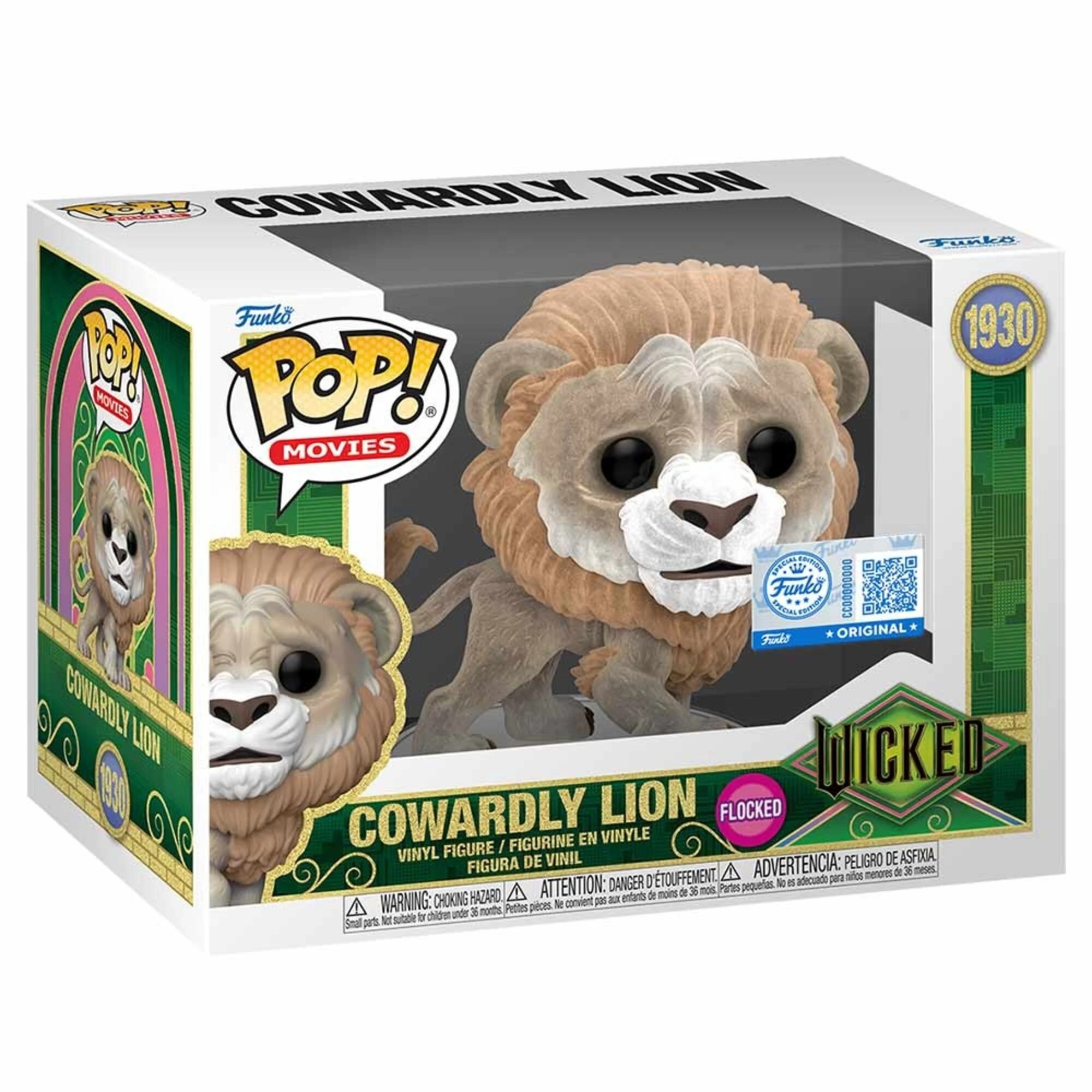2 Wicked: For Good - Cowardly Lion Flocked Pop! Vinyl Figure, 2 of 2
