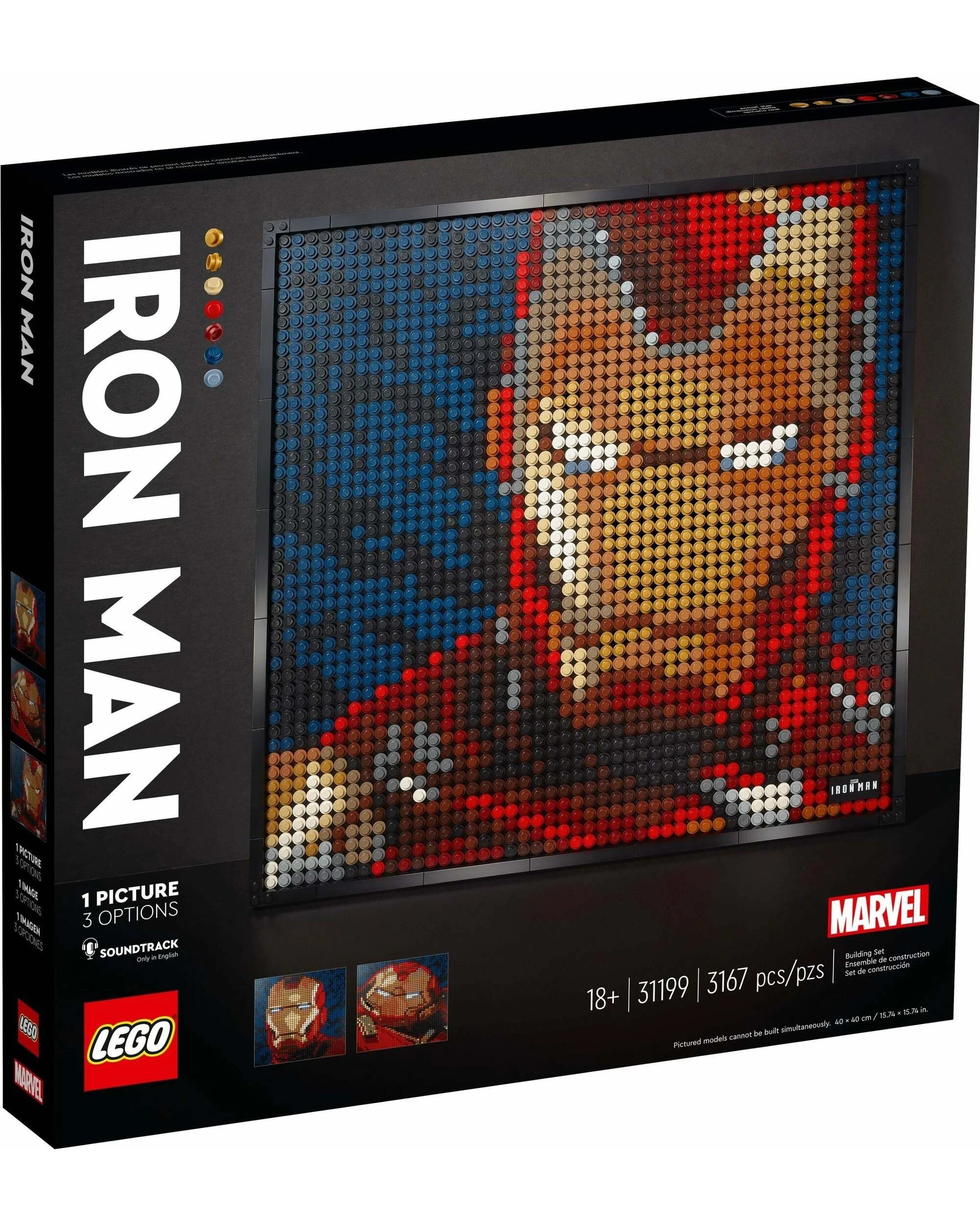 1 LEGO 31199 Iron Man Art Set: Build 3 Iconic Suits, 1 of 3