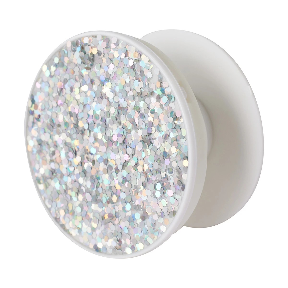 1 Finger Grip Stand - Silver Sparkle, 1 of 9