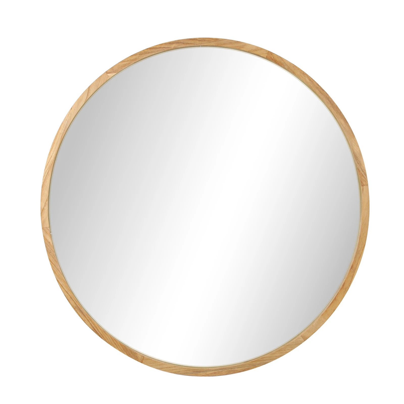 9 Oikiture Wall Mirrors Round Large Makeup Mirror Vanity Home Decor 90cm - Natural, 9 of 9