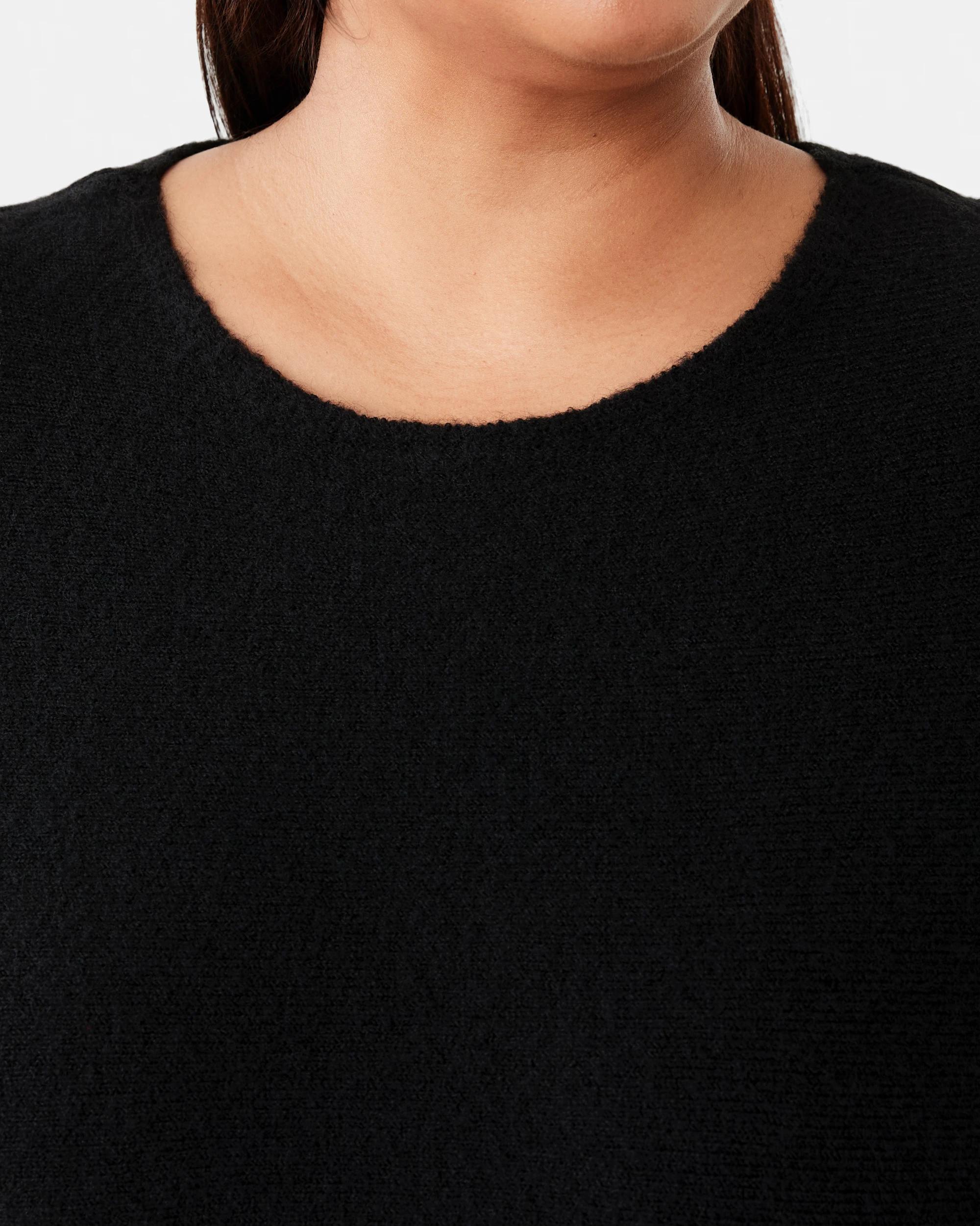 5 Curve Long Sleeve Dolman Jumper Black, 5 of 6