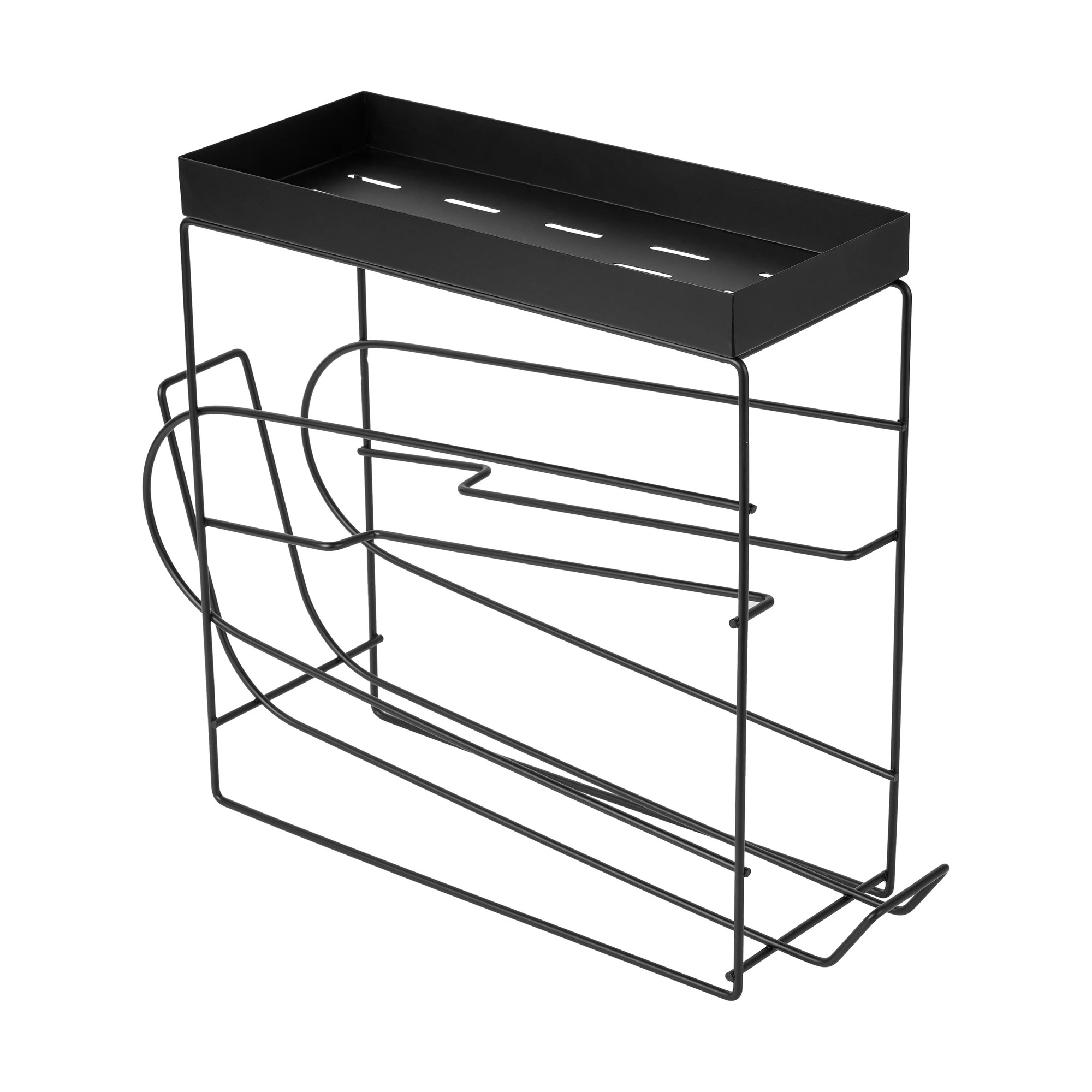 3 Toilet Roll Dispenser - Black, 3 of 7