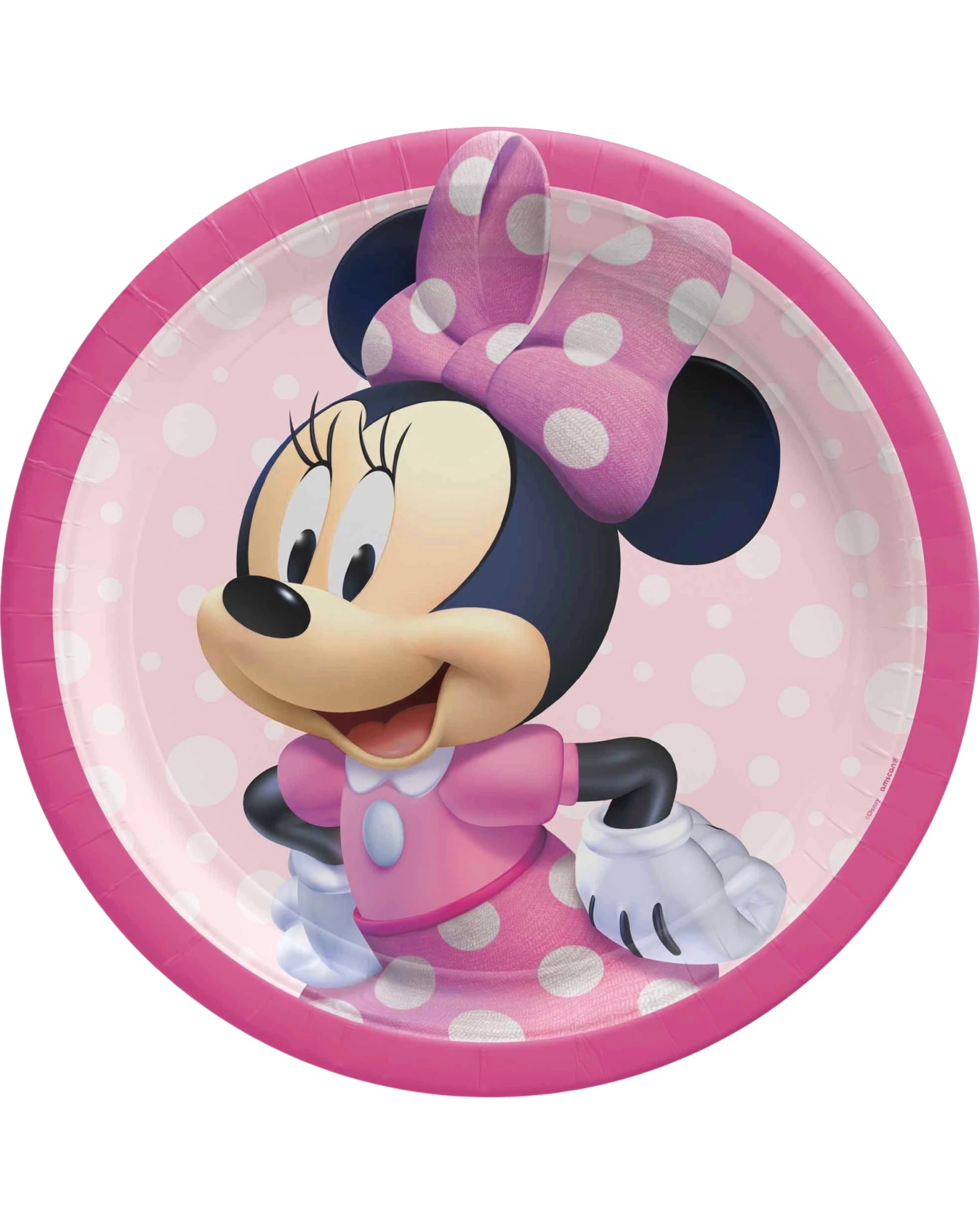 1 Disney Minnie Mouse Forever Large Paper Plates Pack of 8, 1 of 1