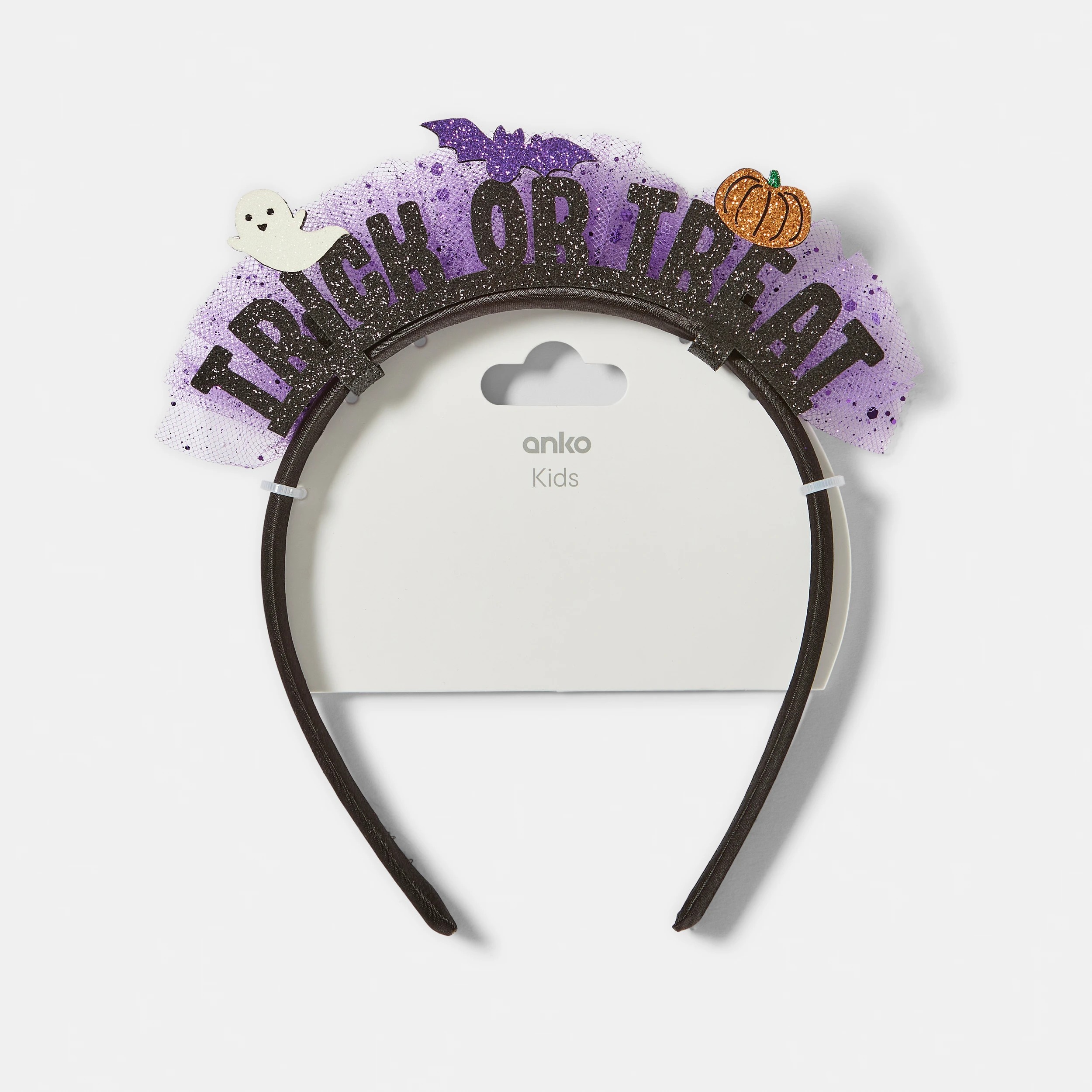 3 Halloween Trick or Treat Headband - Black, 3 of 3