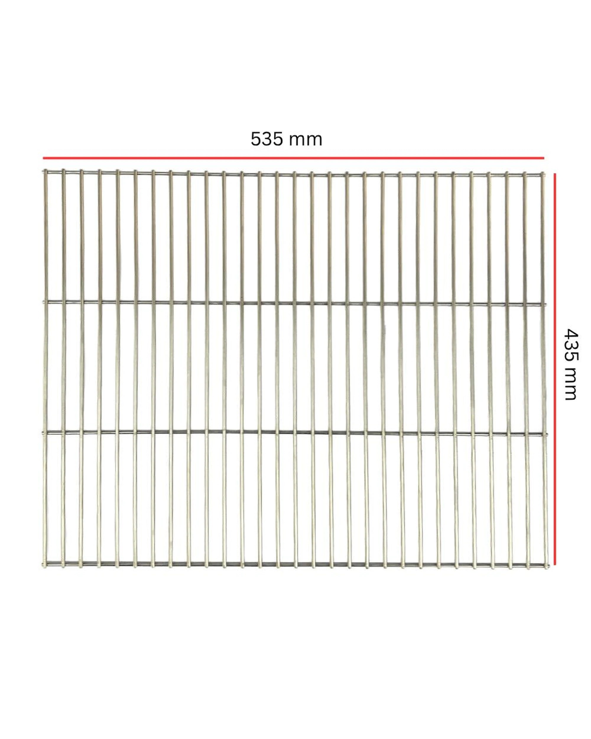 5 Flaming Coals Stainless Steel BBQ Grill 435mm x 535mm, 5 of 5
