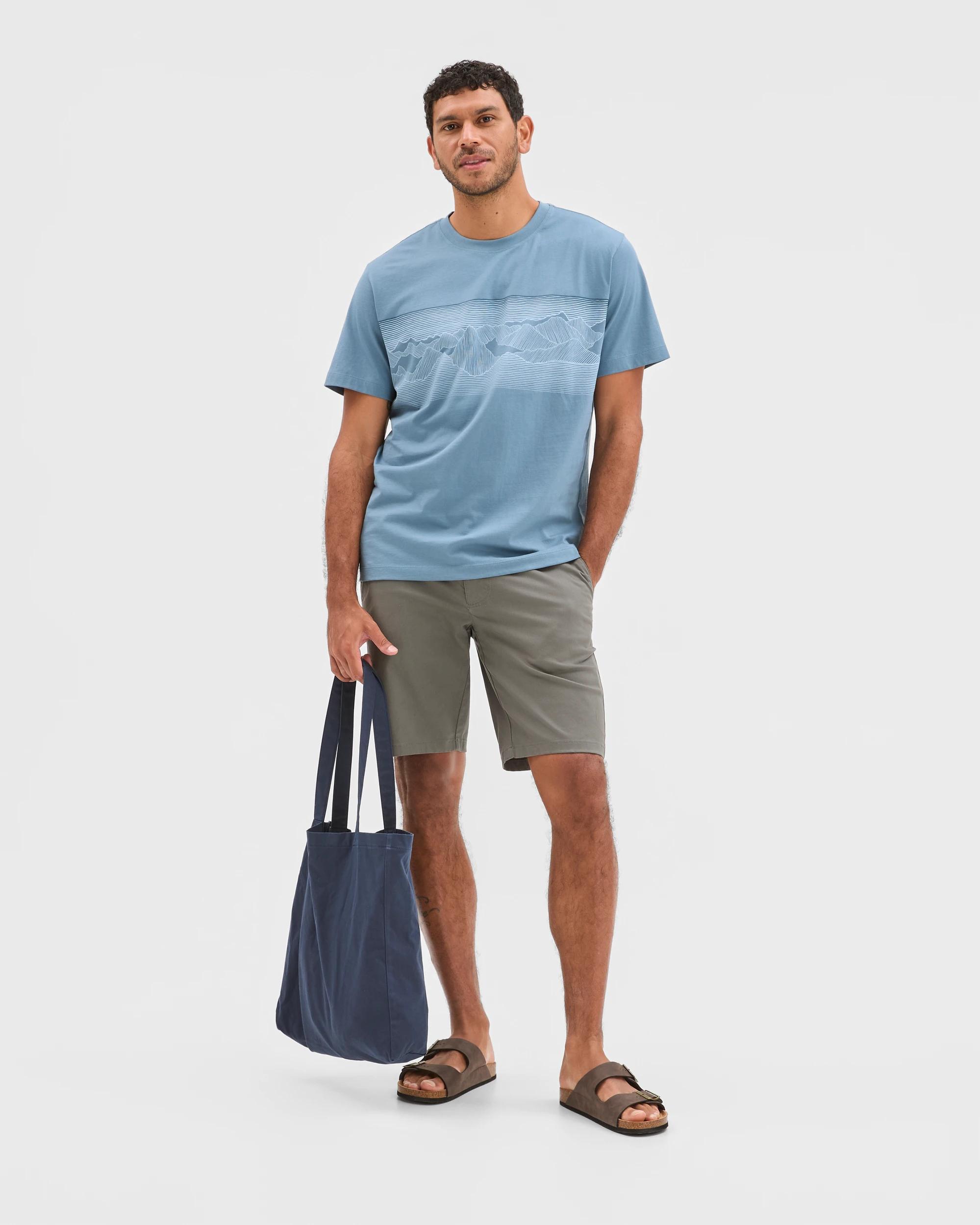 1 Target Man Australian Cotton Print T-Shirt BLUESTONE MOUNTAINS, 1 of 5