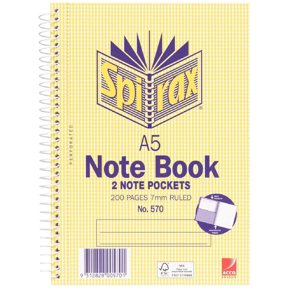 1 Spirax A5 Notebook 200 Page, 1 of 2
