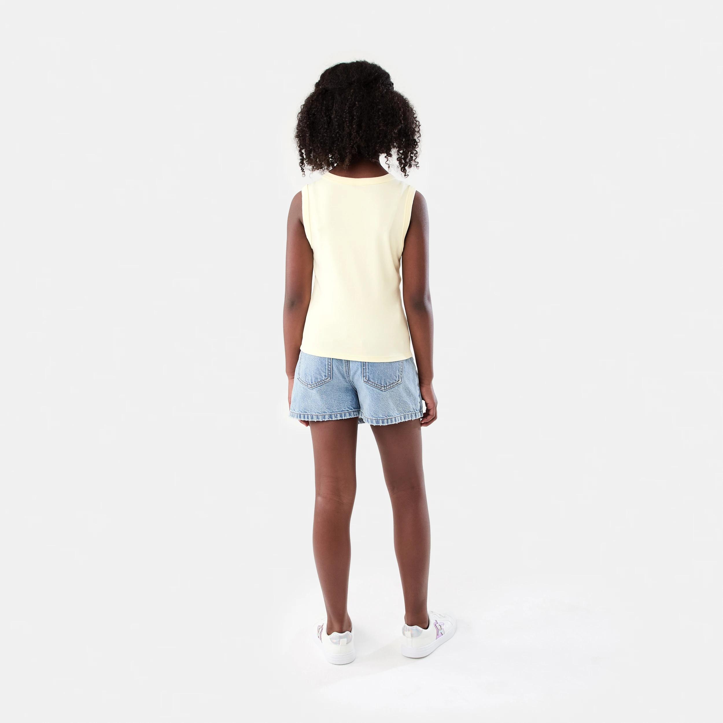 7 Button Through Rib Tank Sorbet Yel, 7 of 7