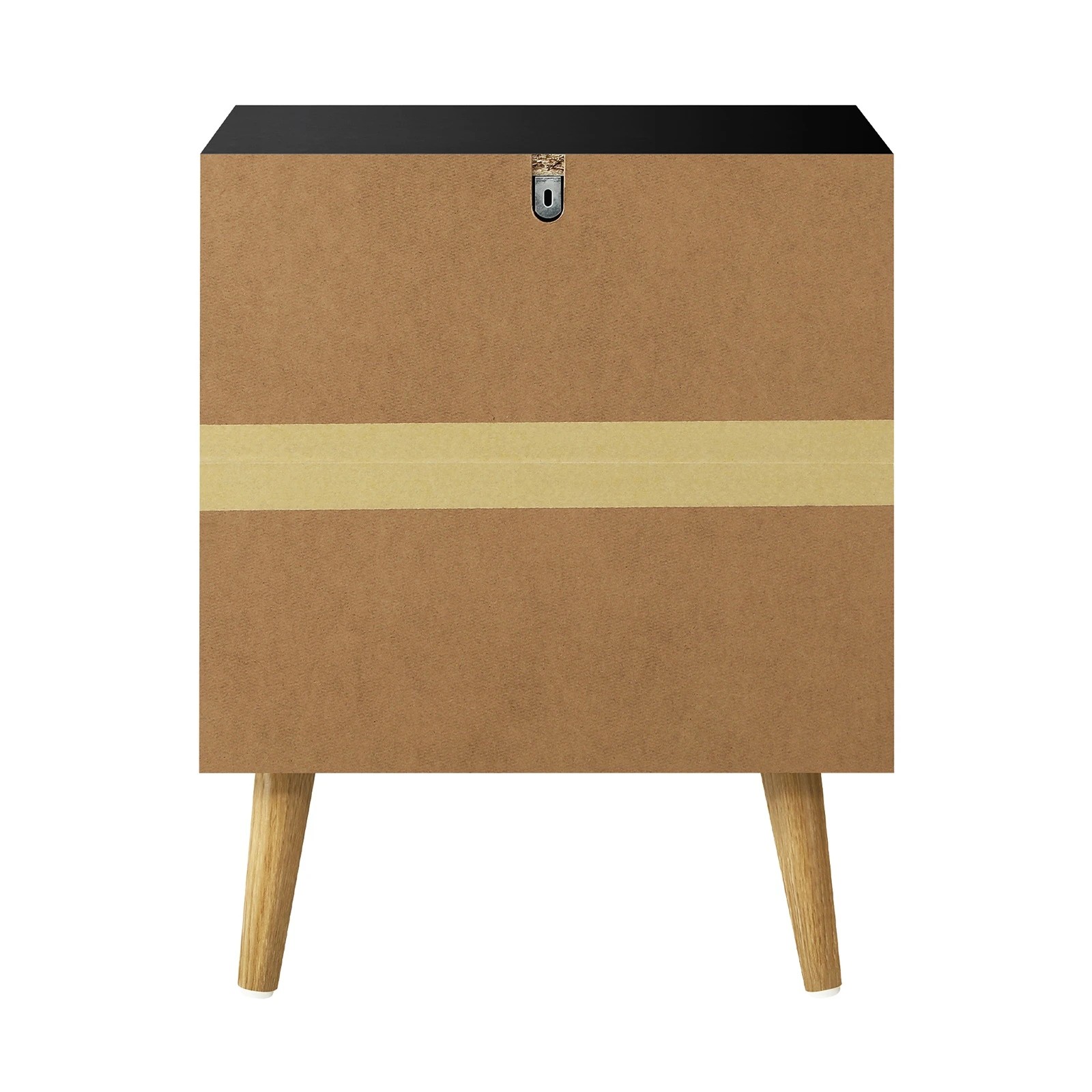 9 Oikiture Bedside Tables 2 Drawers Side Table Bedroom Storage
 - Black, 9 of 10