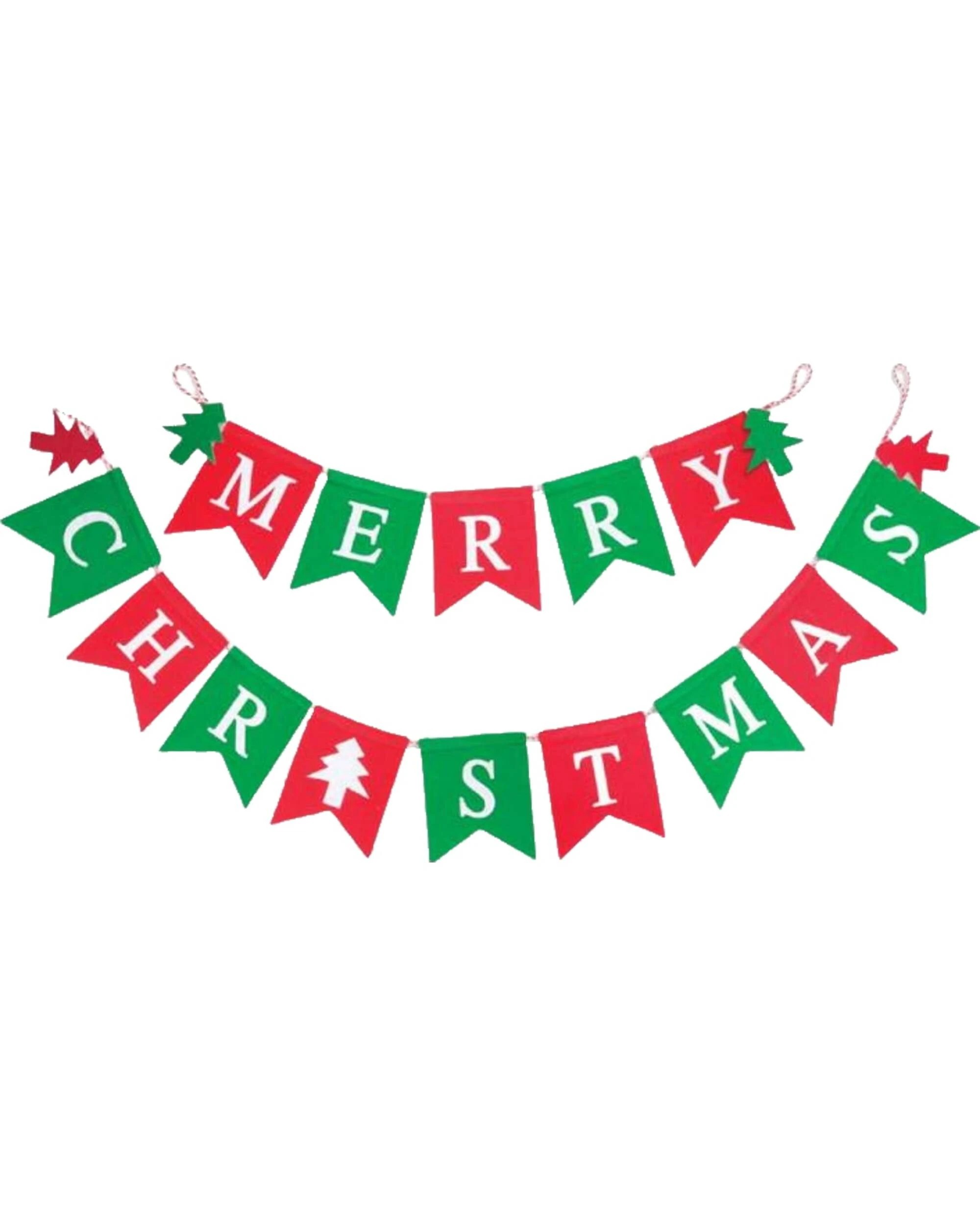 1 Artwrap Merry Christmas Felt Pennant Banner - Multi, 1 of 1