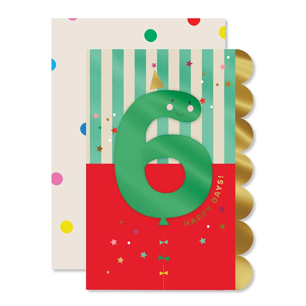 1 Hallmark 6th Birthday Card - Balloon, 1 of 3