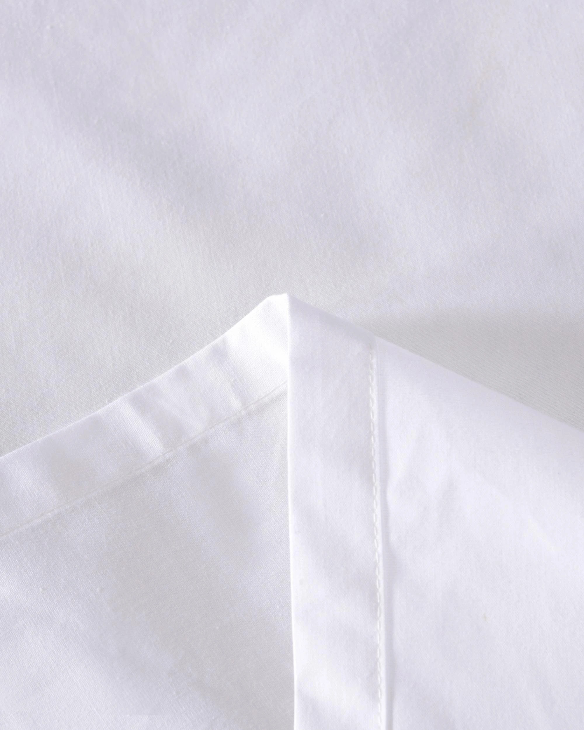 3 ESSN Commercial Cotton Blend Top/Bottom Flat Sheet - King Bed - White, 3 of 3