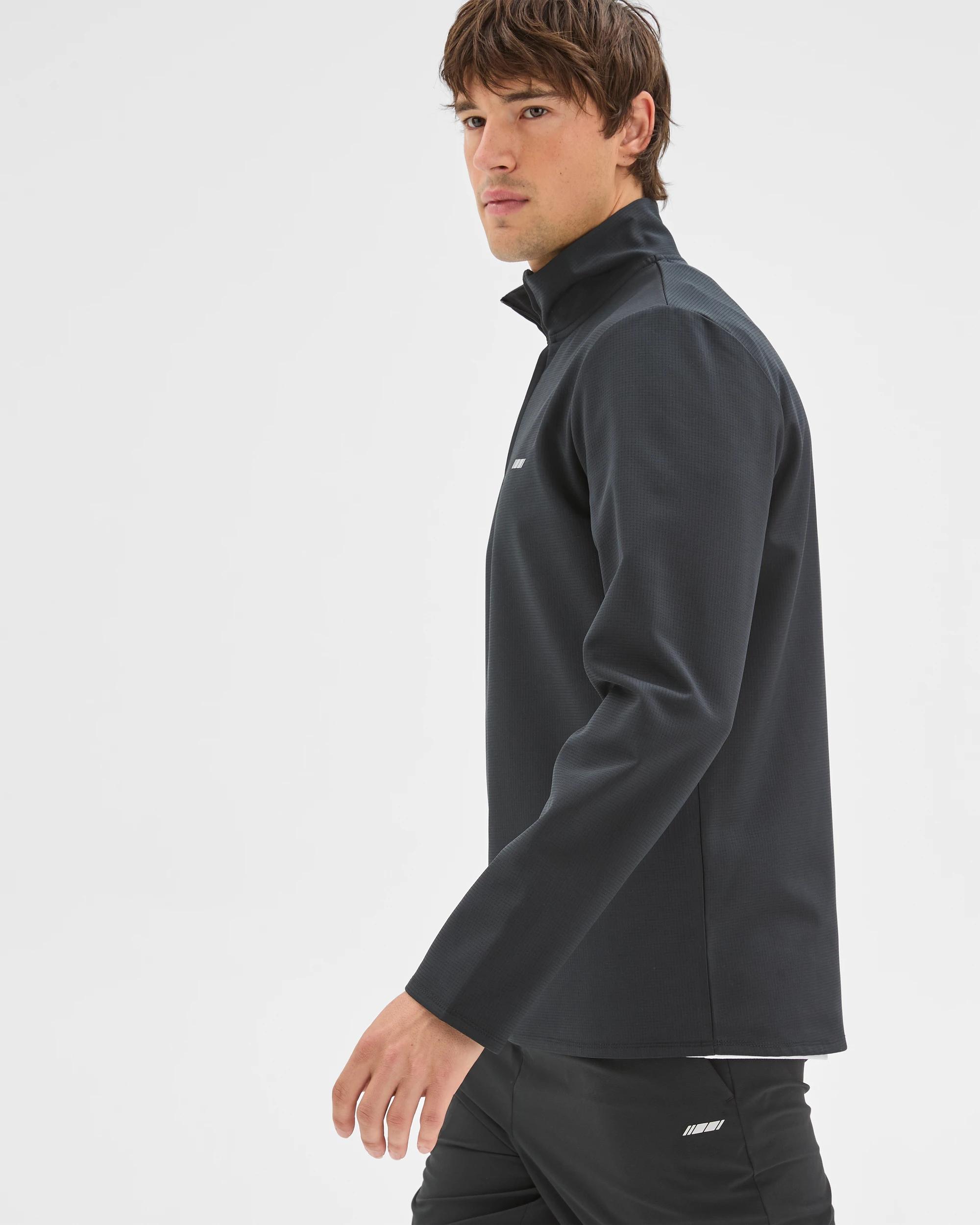 6 Target Active Active Bonded Quarter Zip Jumper BLACK, 6 of 7