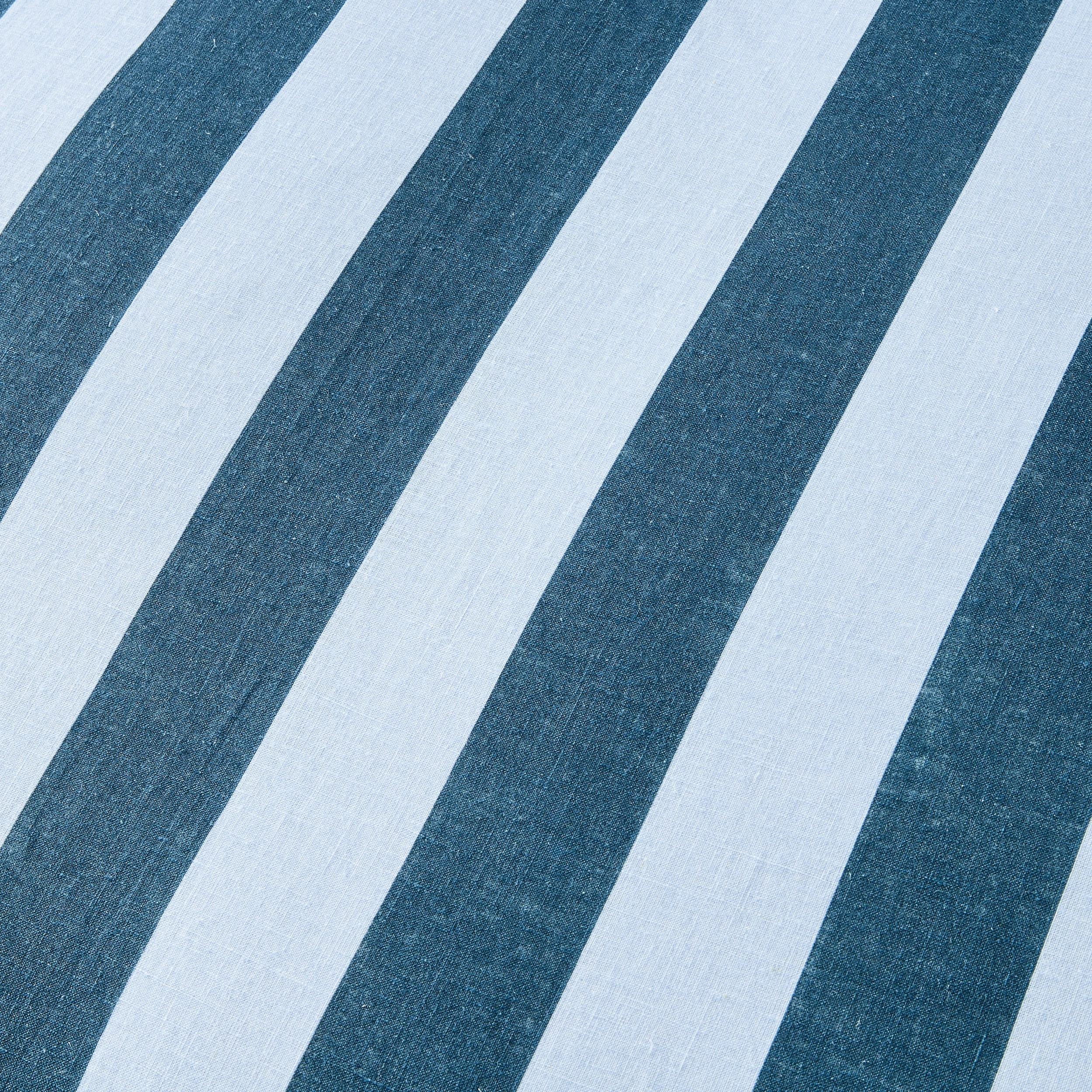 7 Stripe Linen Cotton Reversible Quilt Cover Set - Queen Bed, Blue, 7 of 8