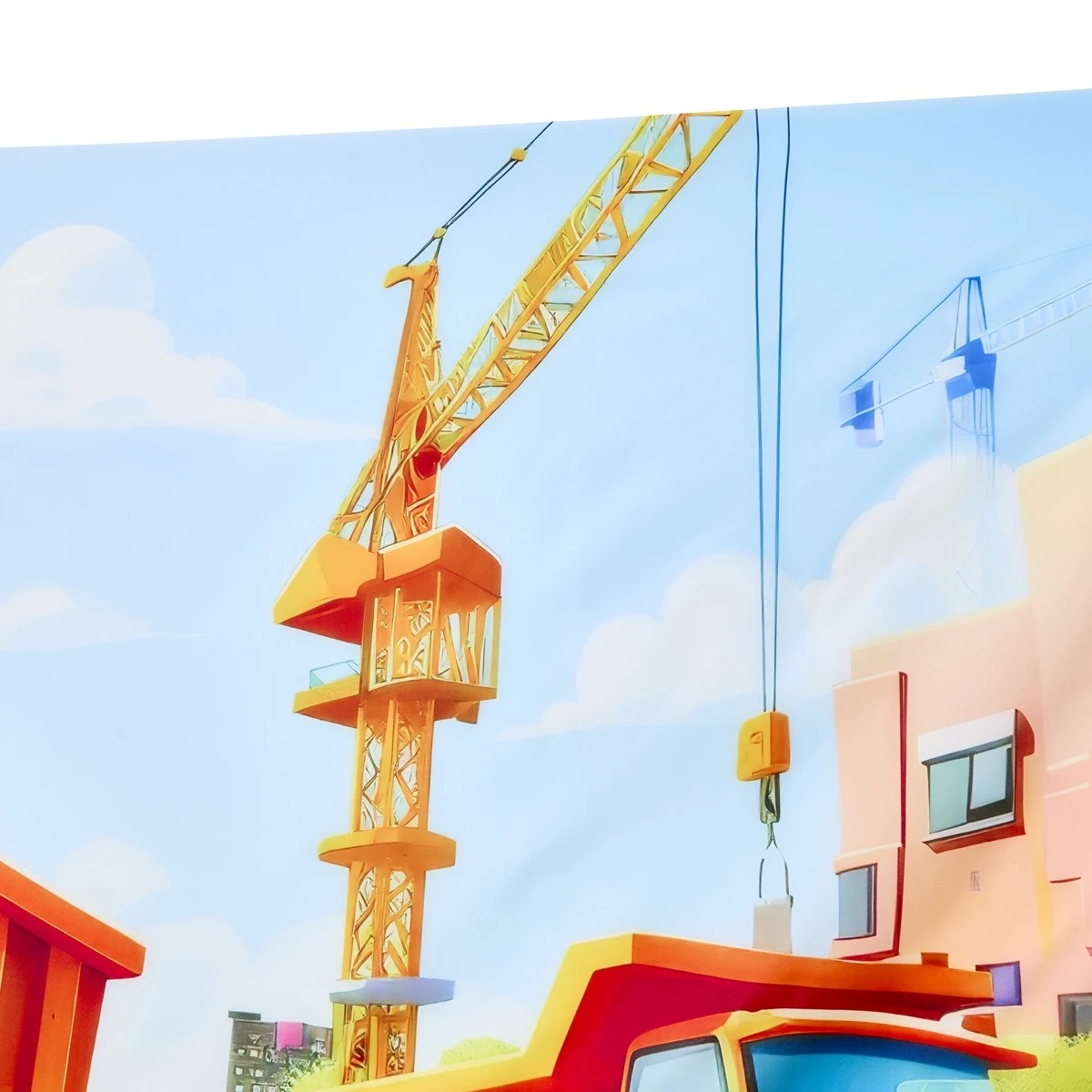 5 Construction Printed Backdrop, 5 of 7