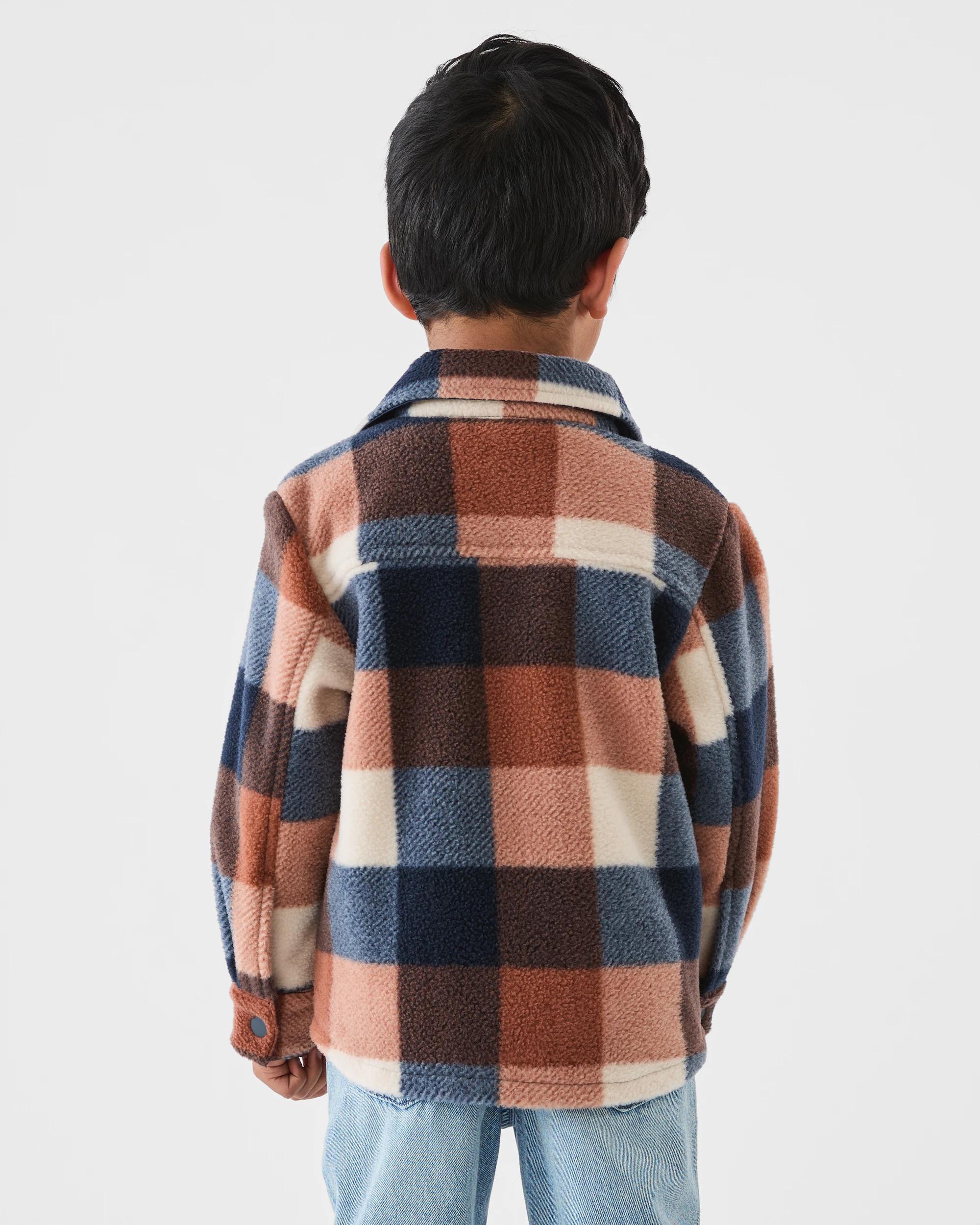 2 Cosy Shacket Blu Check, 2 of 7