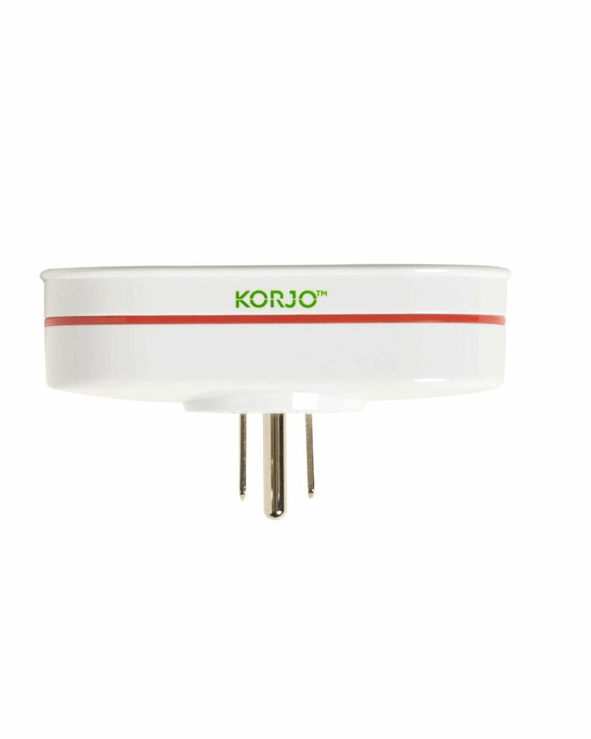 2 Korjo Double Travel Adaptor Plug - Aus to USA - White, 2 of 3