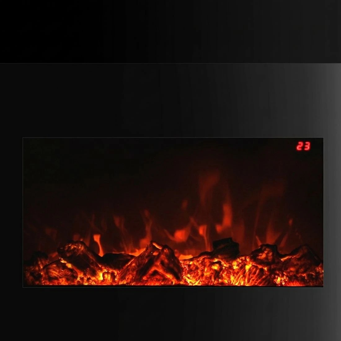 5 Devanti Electric Fireplace Fire Heater 2000W - Black, 5 of 6