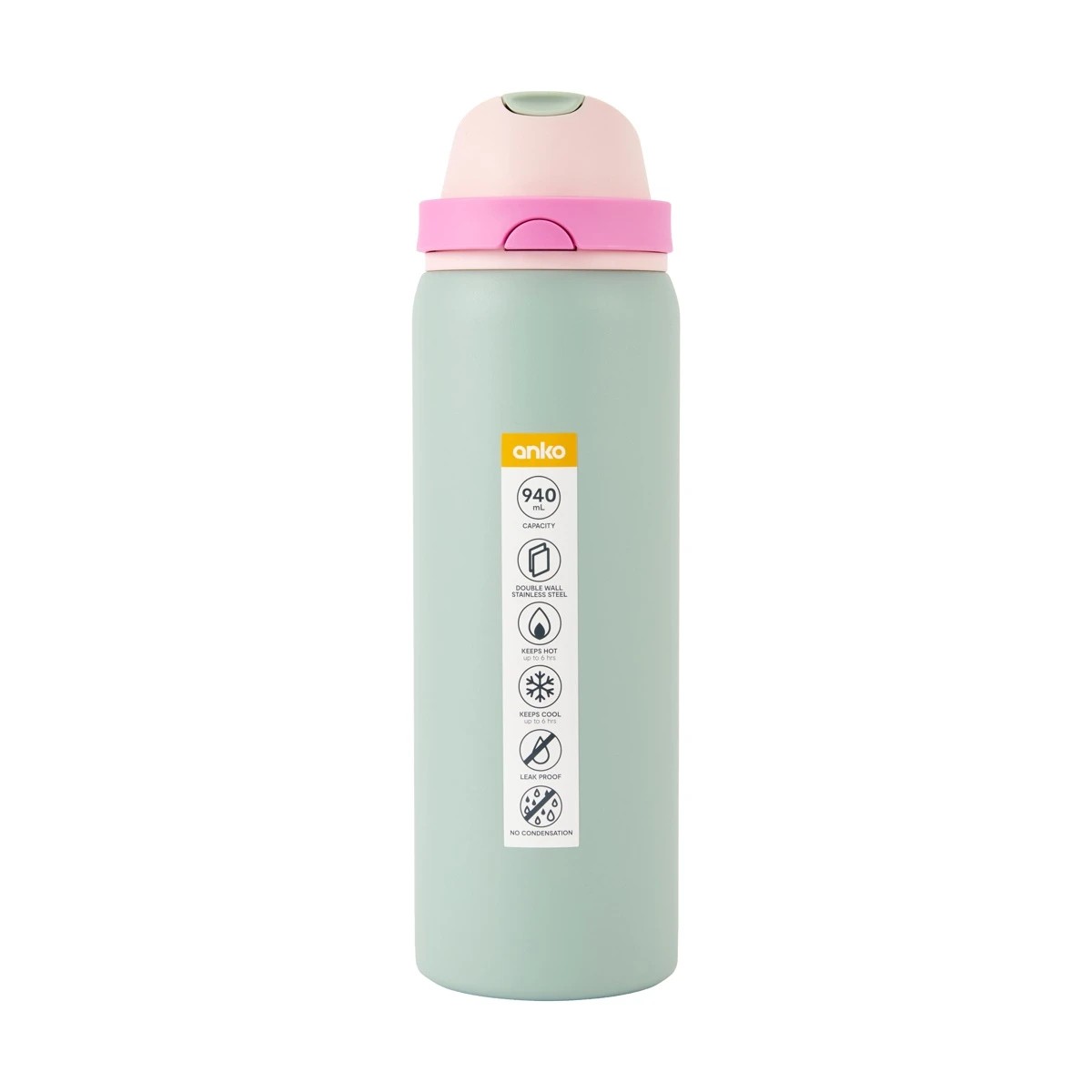 7 Anko 940ml Sage Dual Function Drink Bottle, 7 of 7