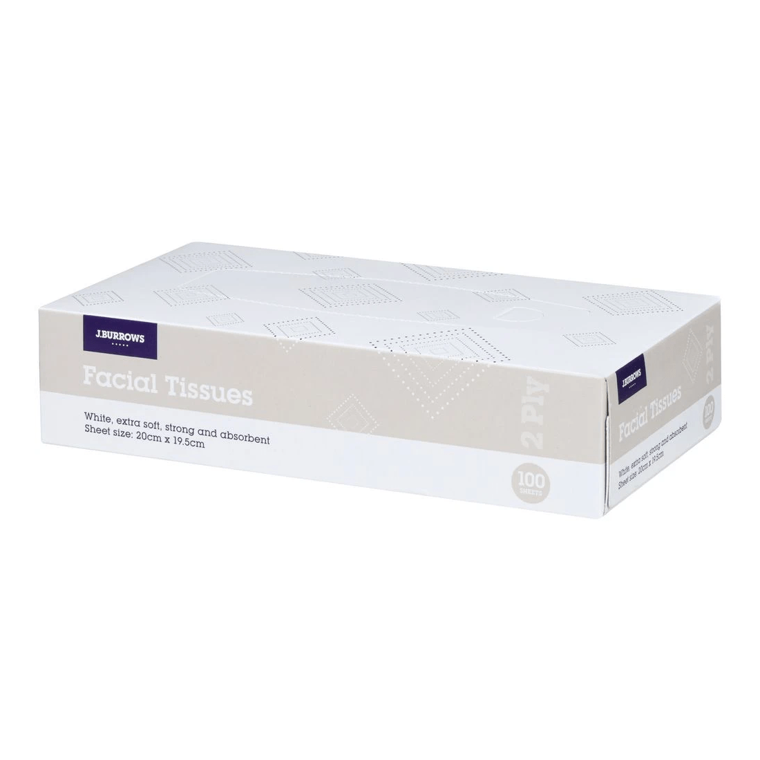 2 J.Burrows Facial Tissues 100 Sheets, 2 of 2